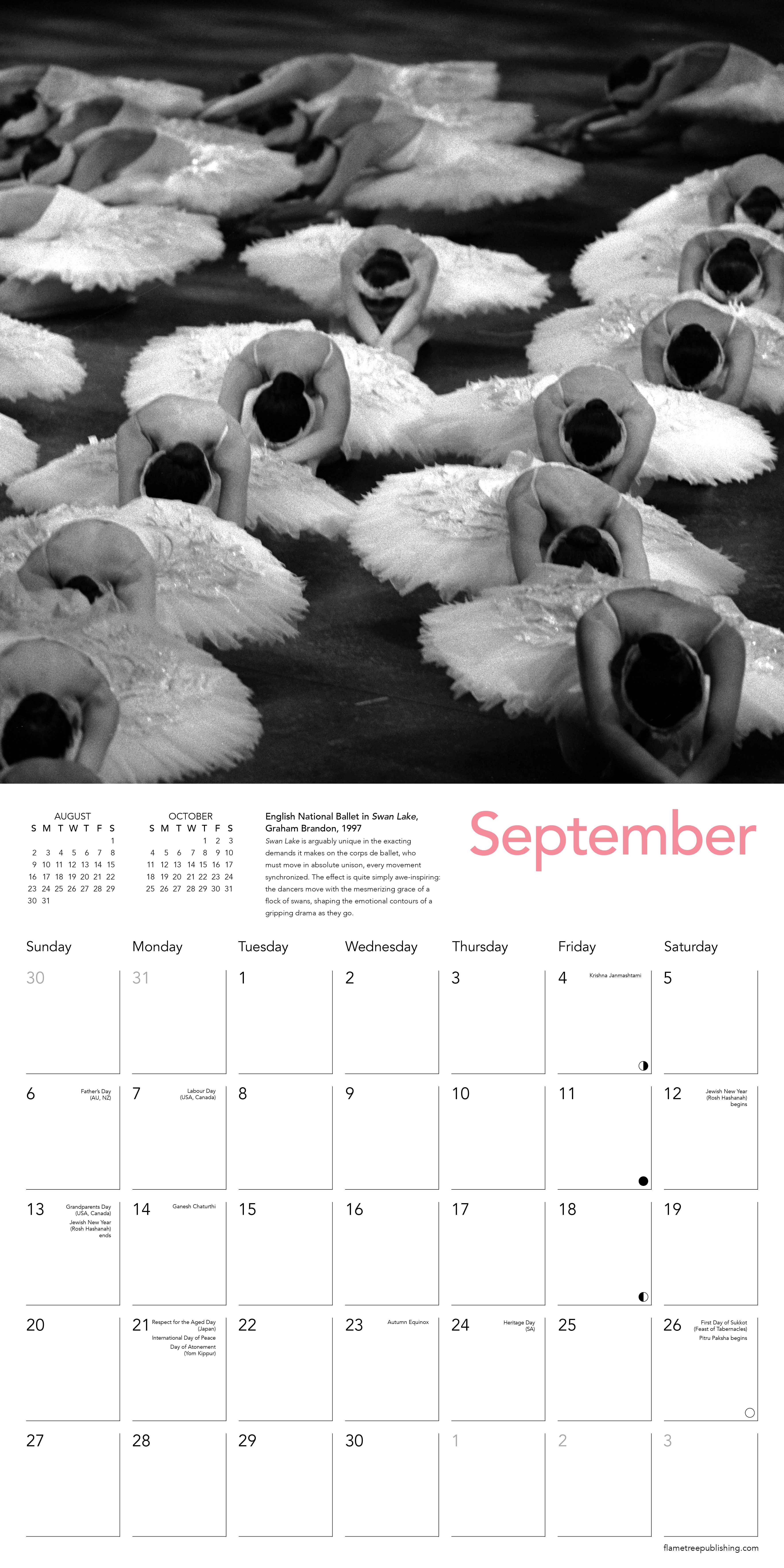 Kalender 2026 30x30 Ballet