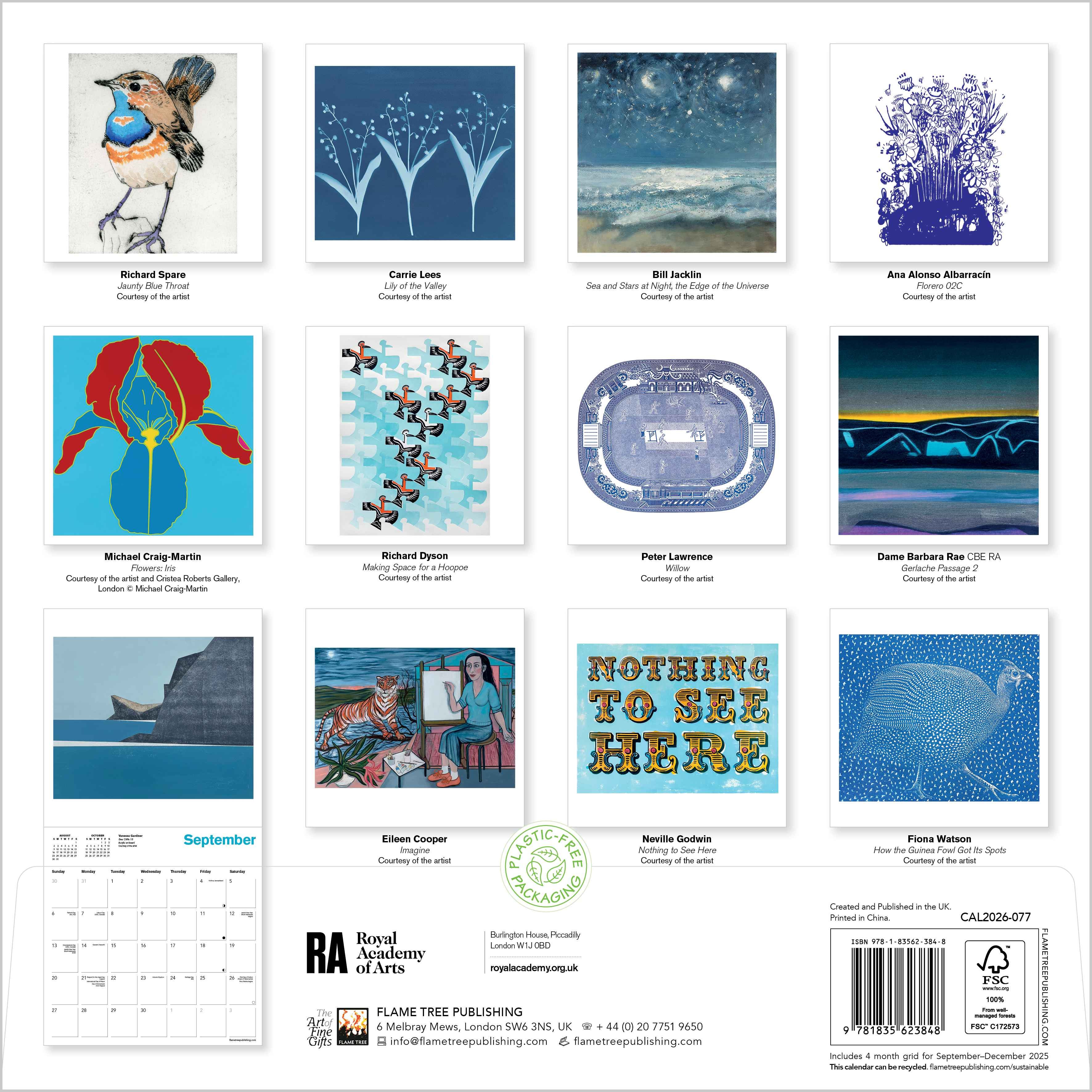 Kalender 2026 30x30 Royal Academy of Art