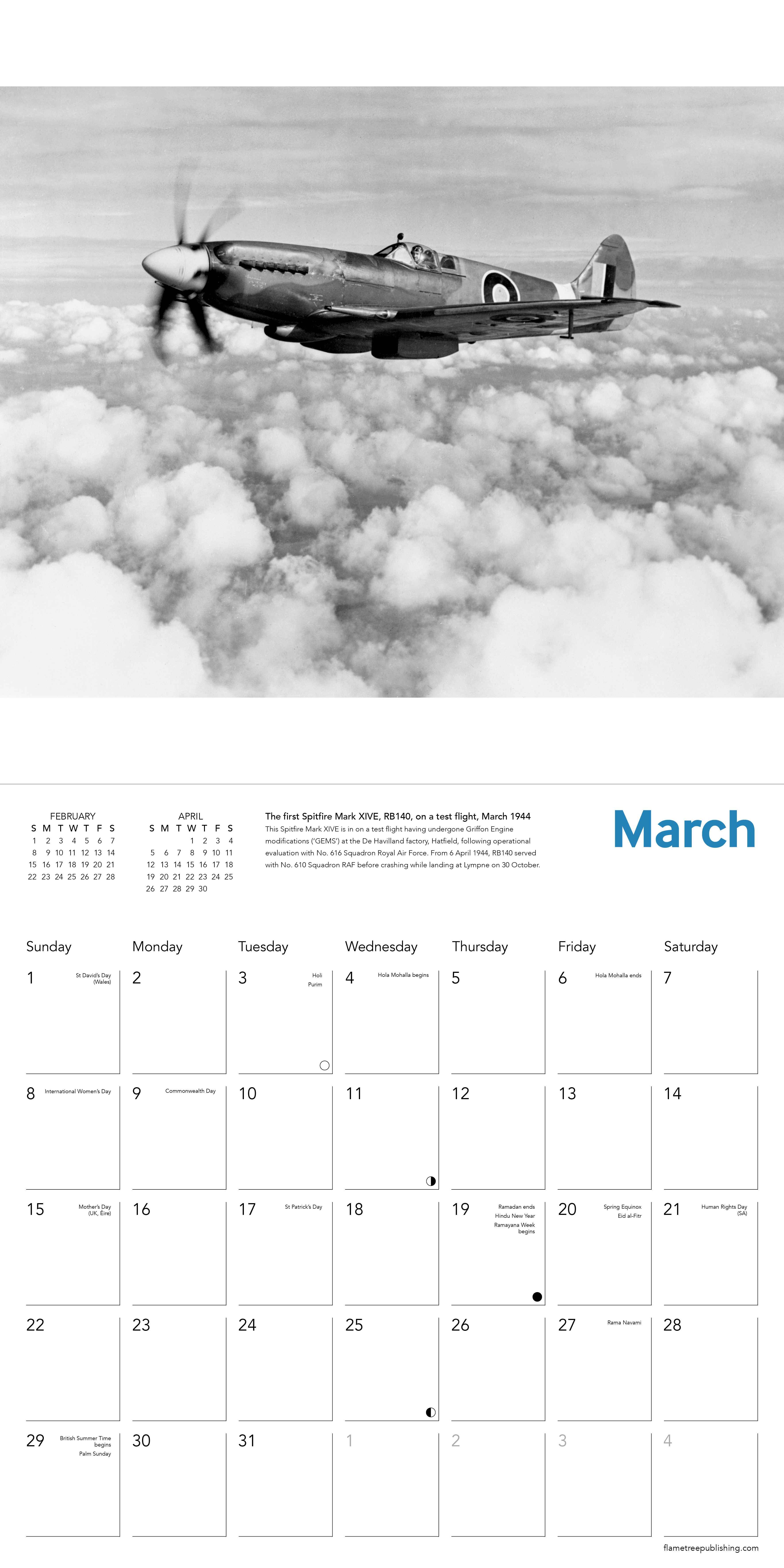 Kalender 2026 30x30 Spitfires