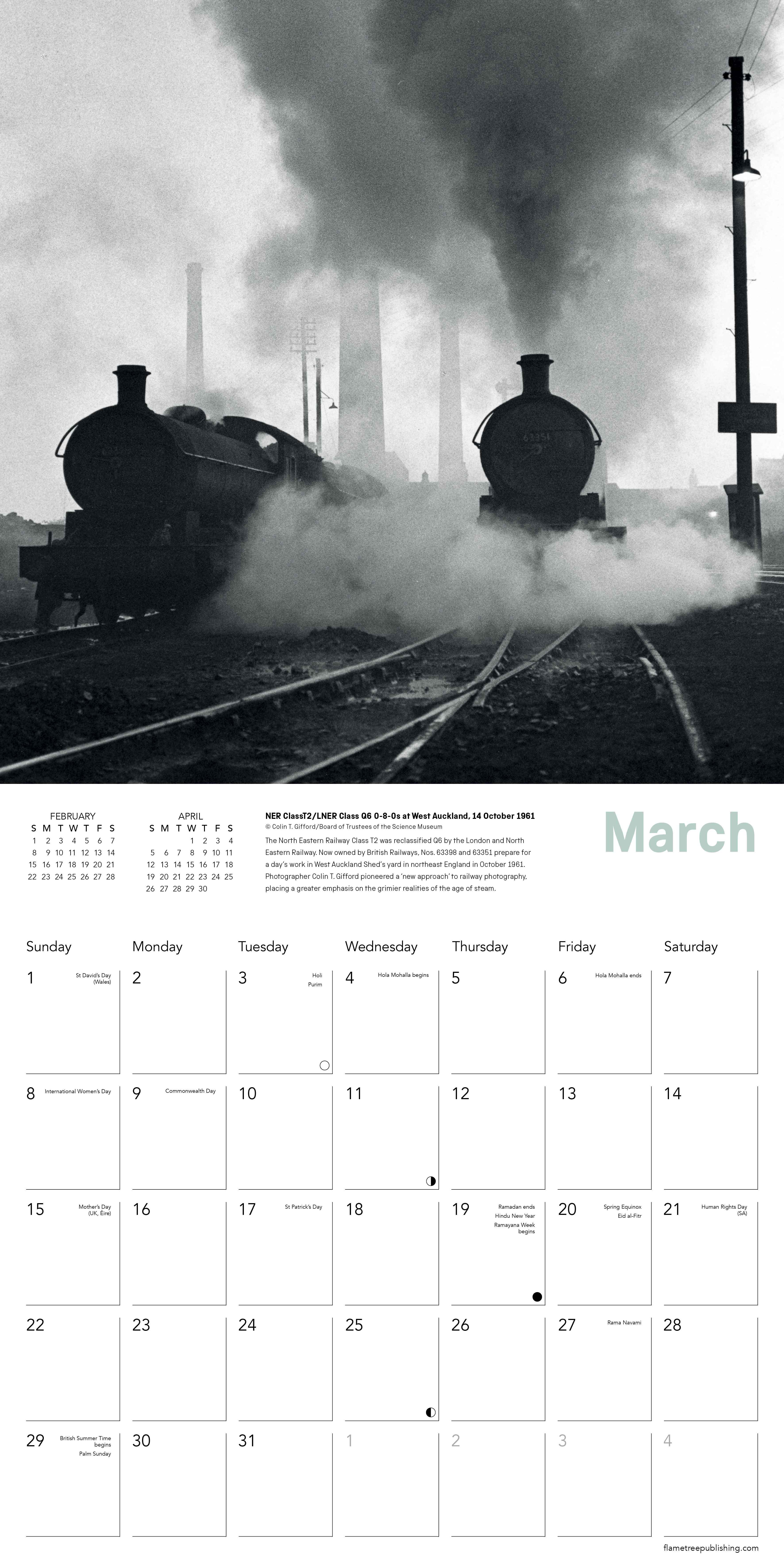 Kalender 2026 30x30 Railway Museum
