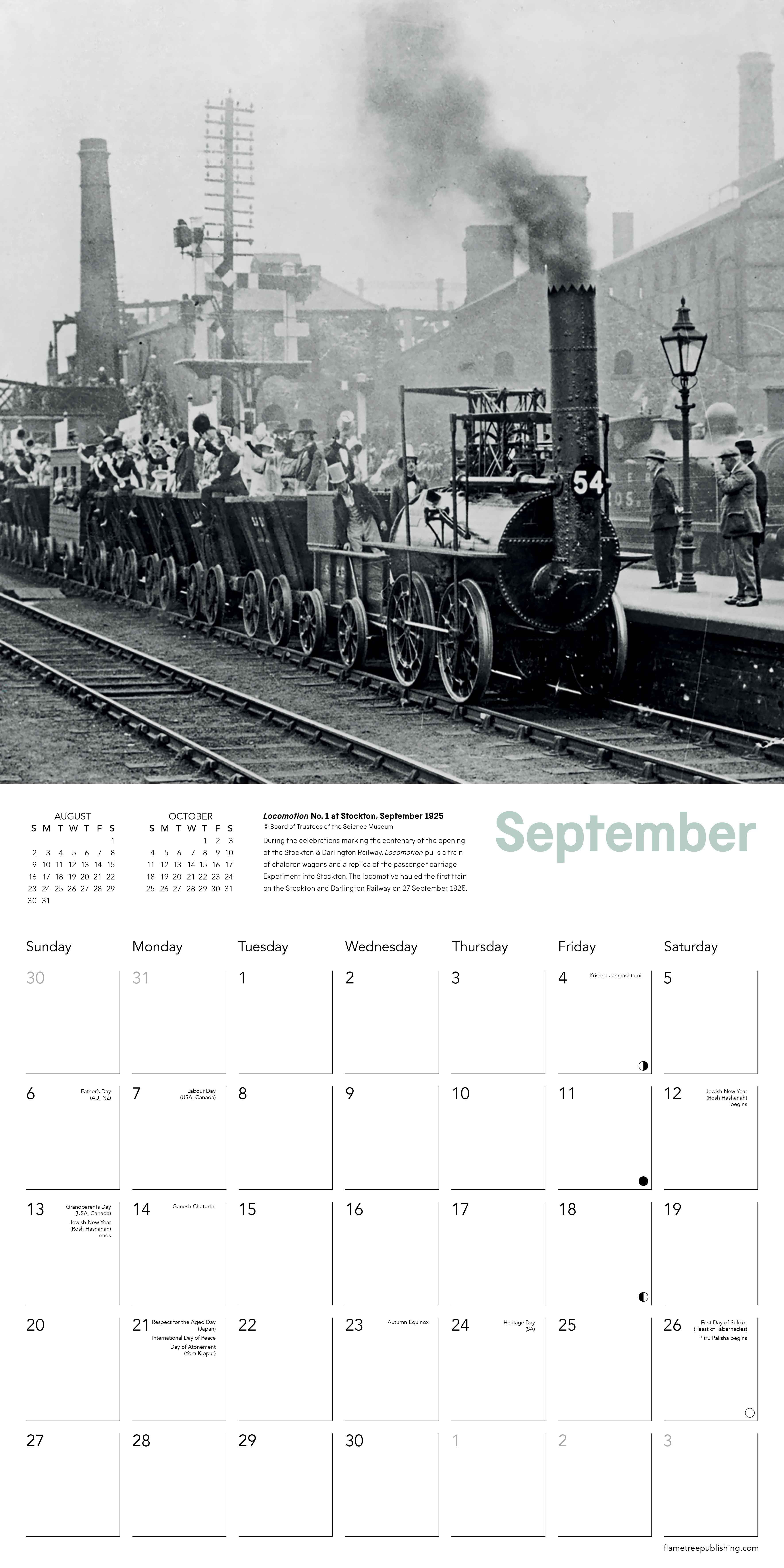 Kalender 2026 30x30 Railway Museum