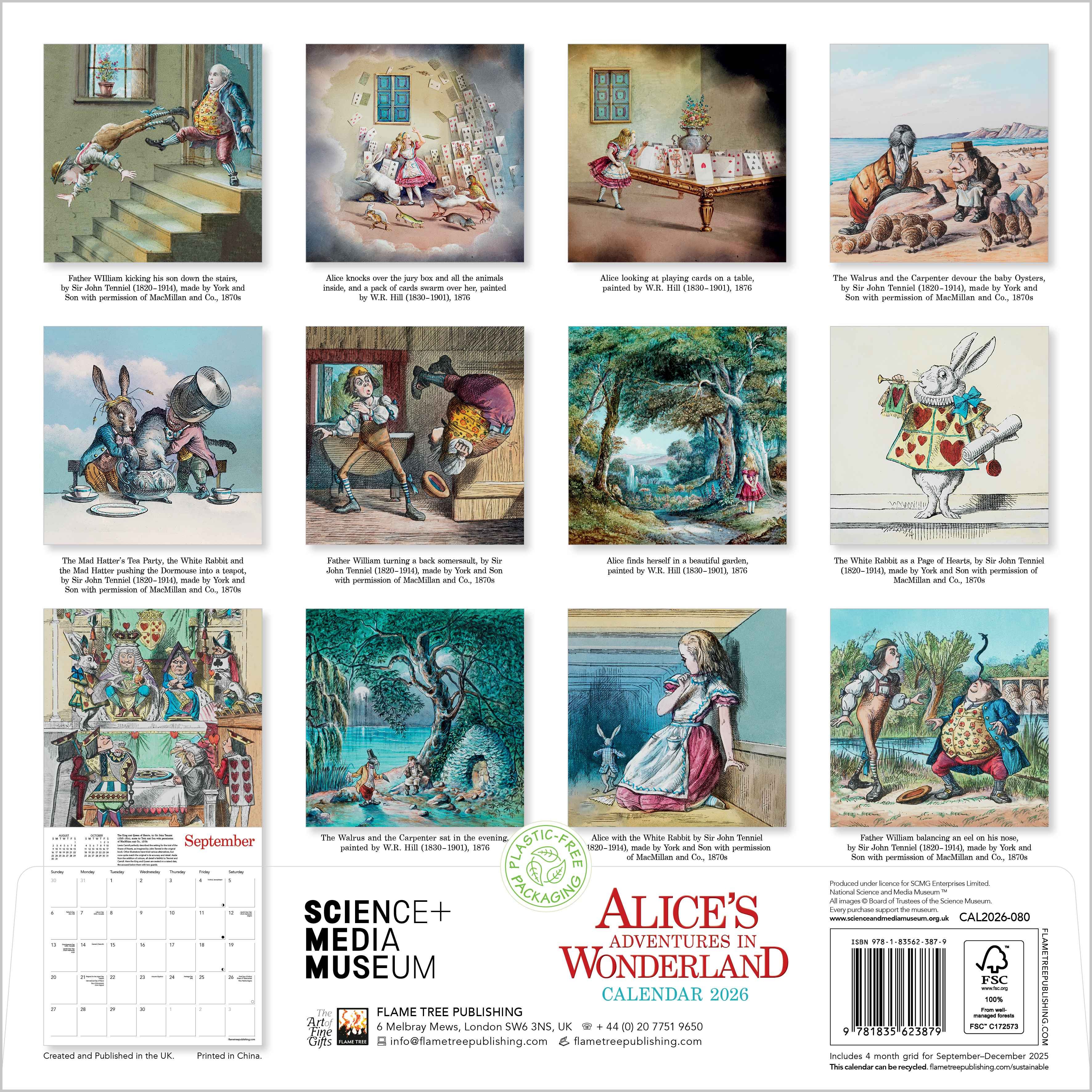 Kalender 2026 30x30 Alices Adventures