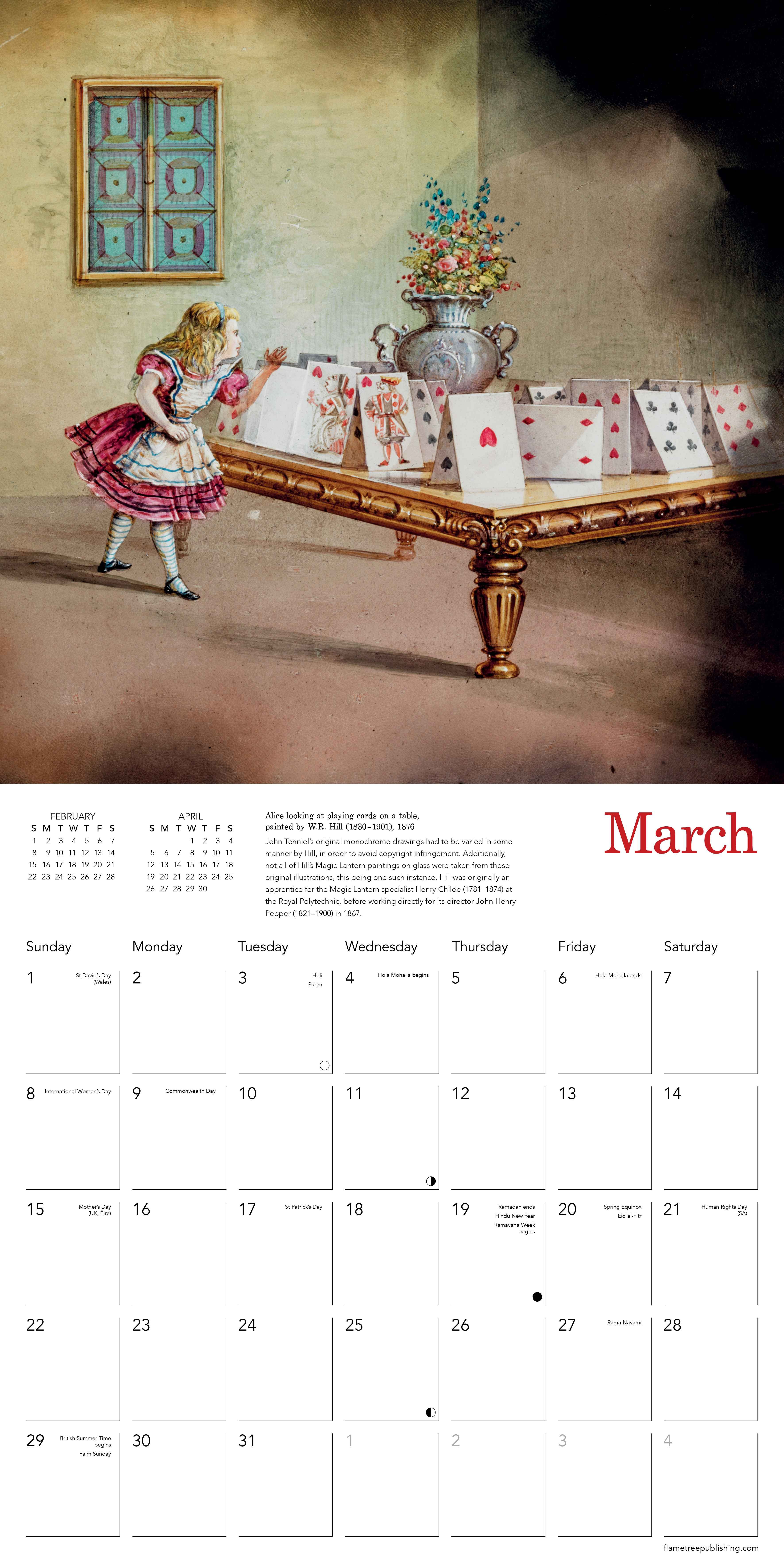 Kalender 2026 30x30 Alices Adventures