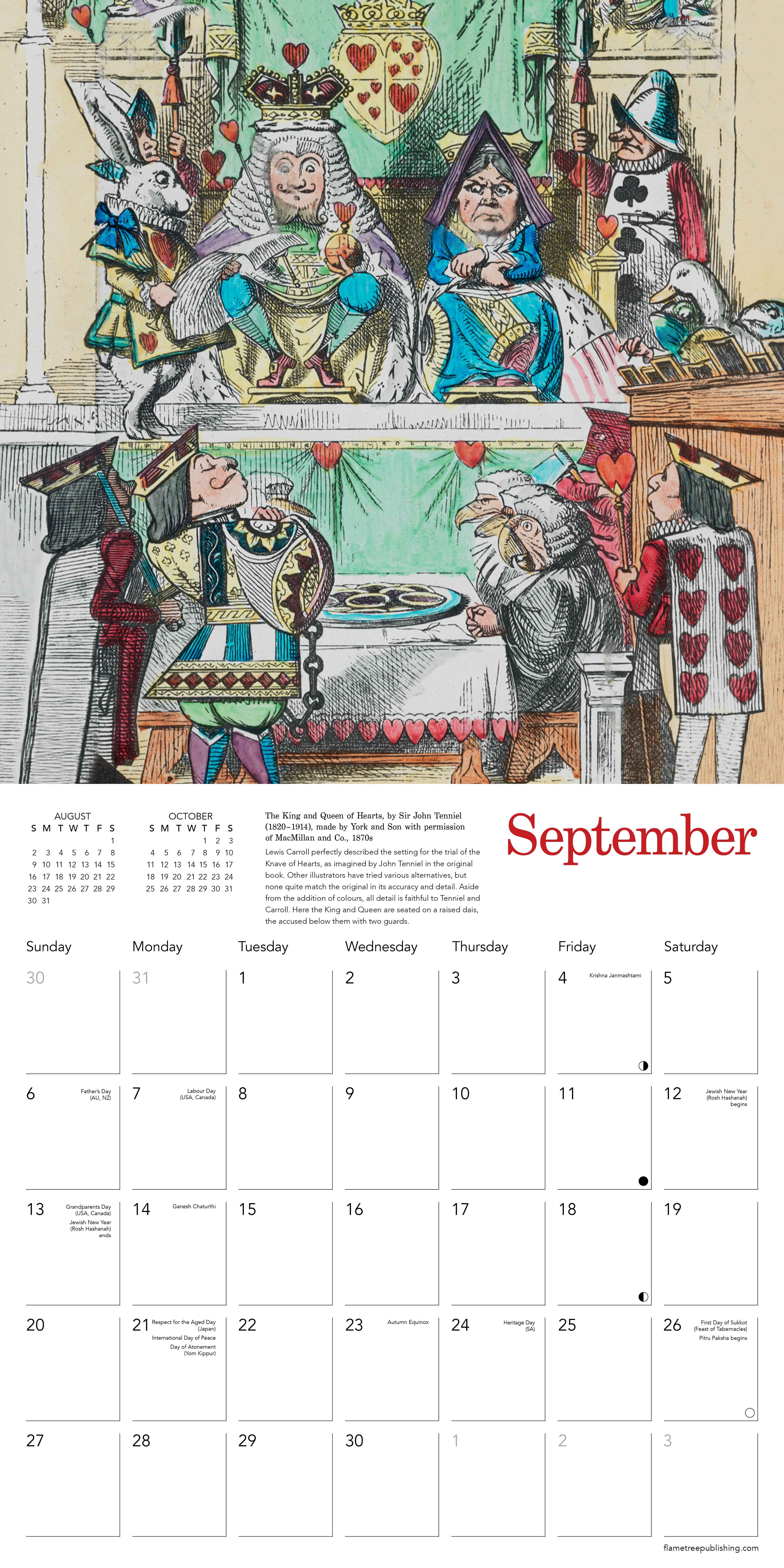 Kalender 2026 30x30 Alices Adventures