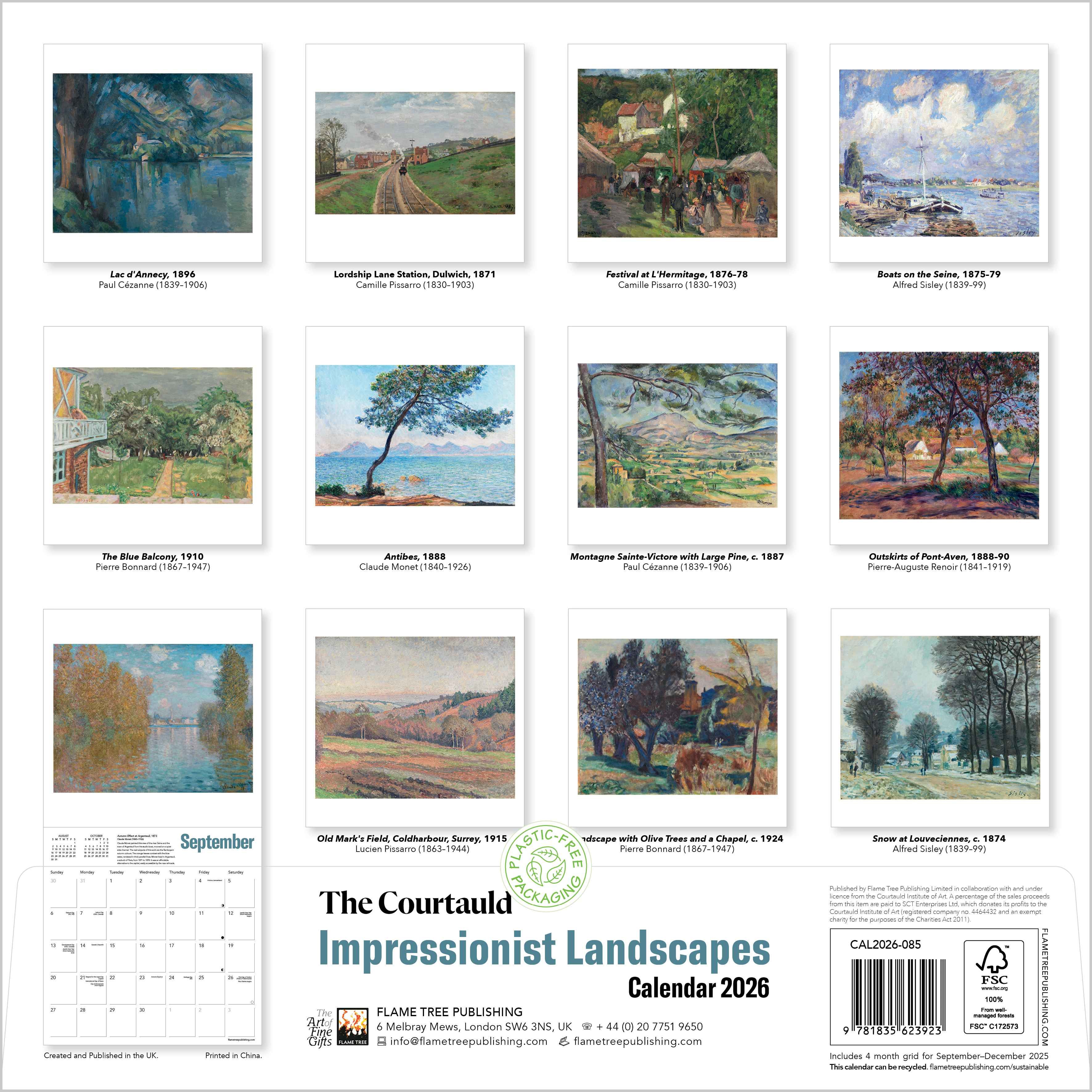 Kalender 2026 30x30 Impressionist