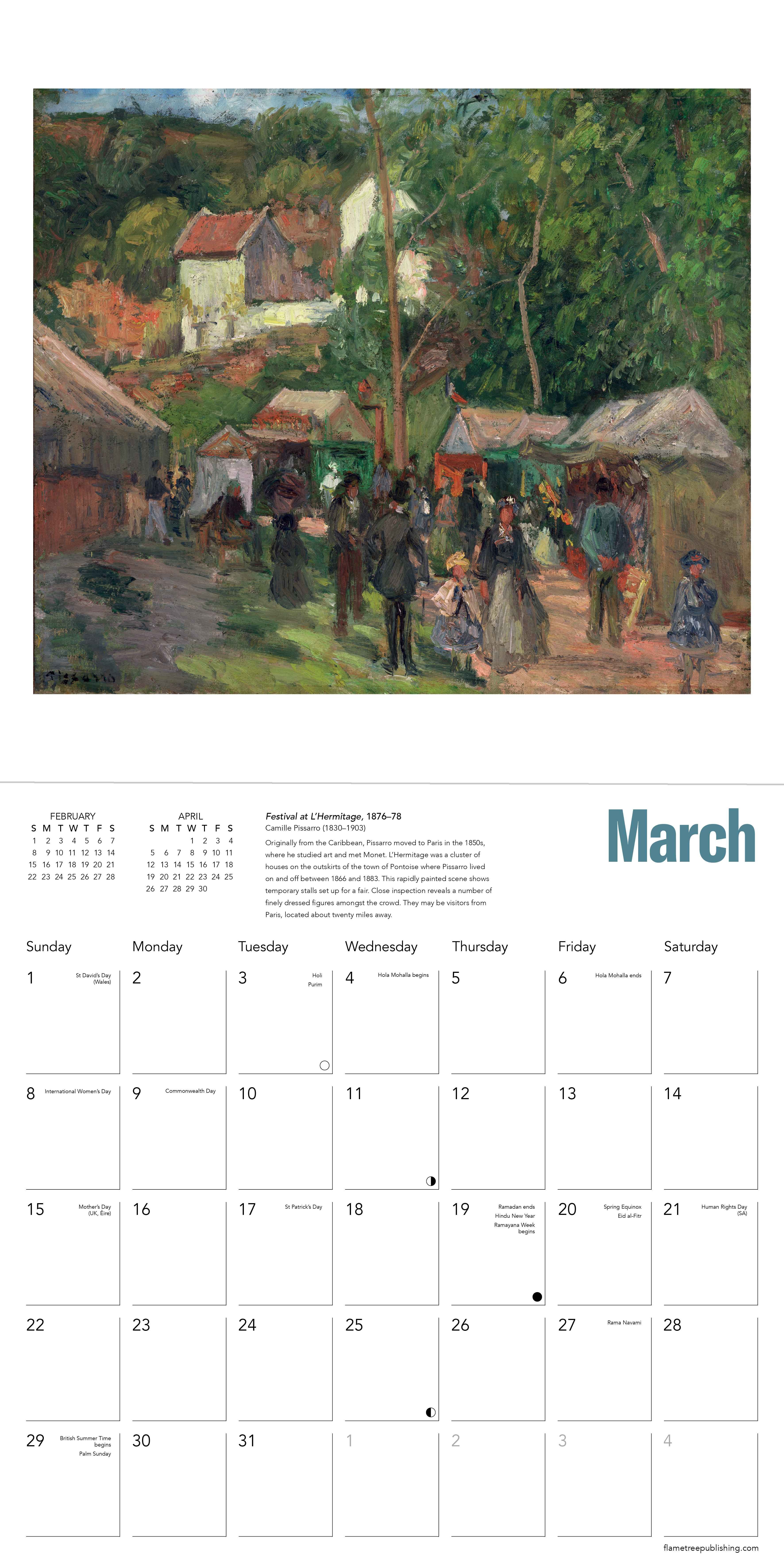 Kalender 2026 30x30 Impressionist