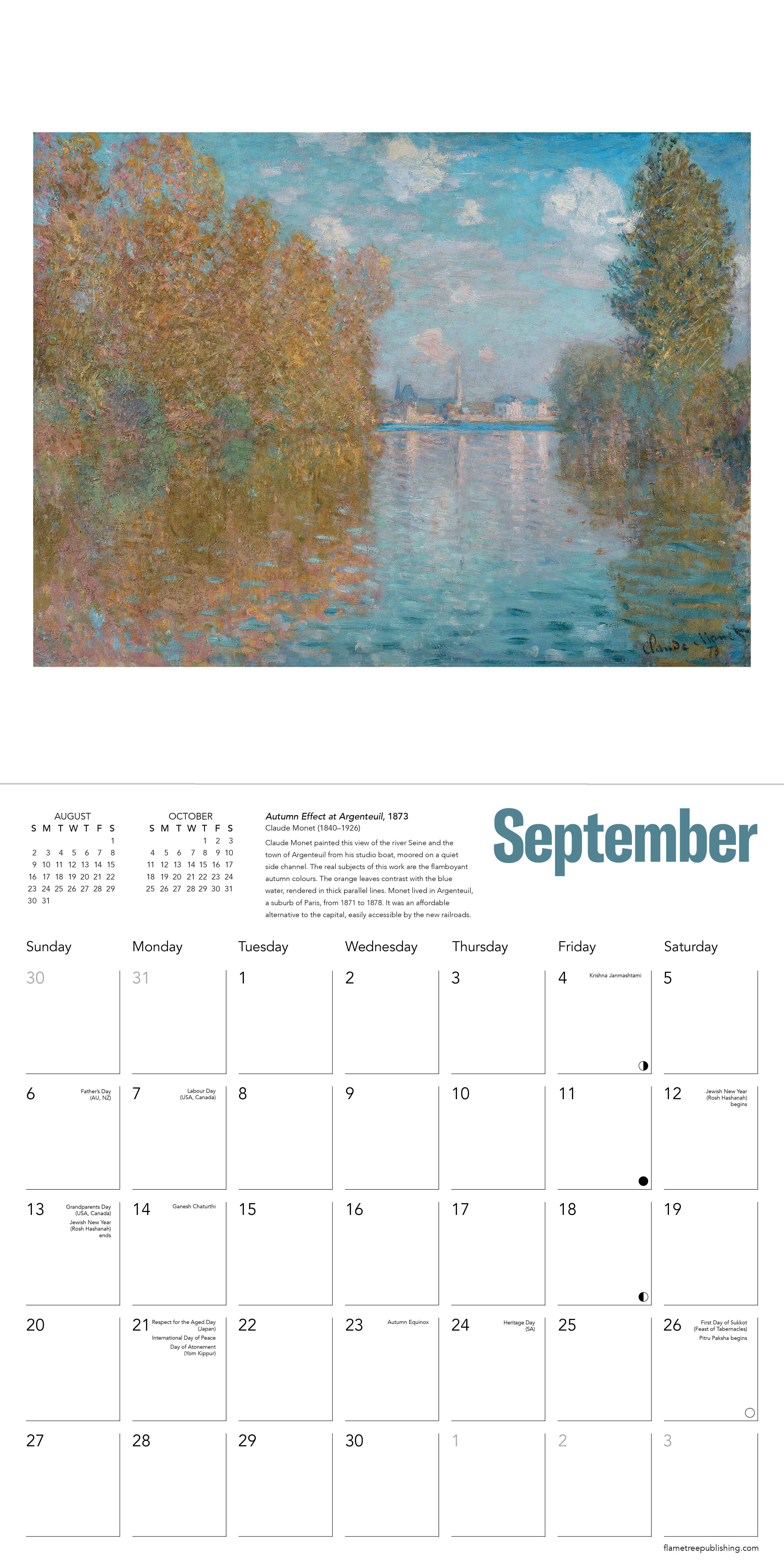 Kalender 2026 30x30 Impressionist