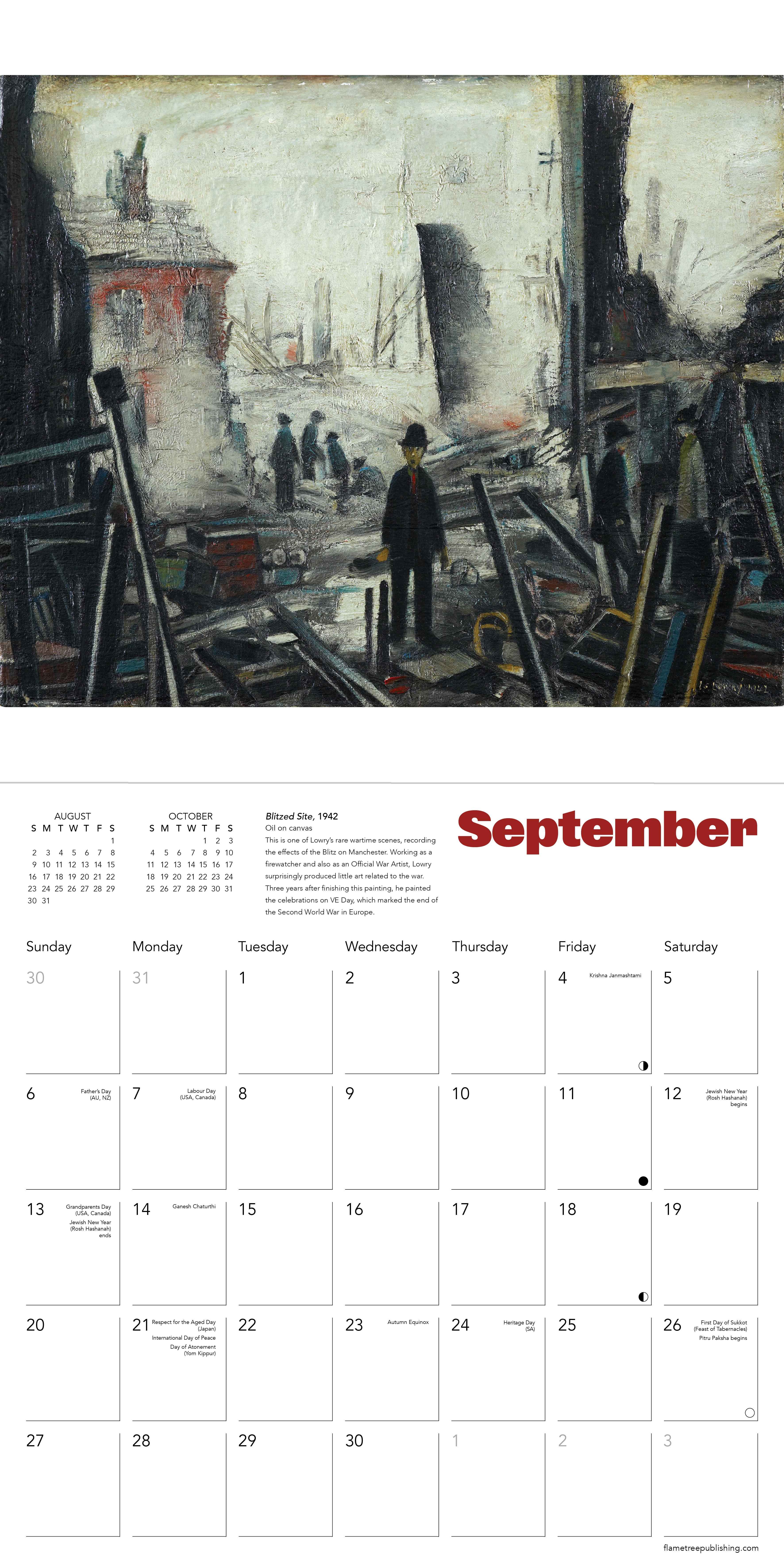 Kalender 2026 30x30 L S Lowry