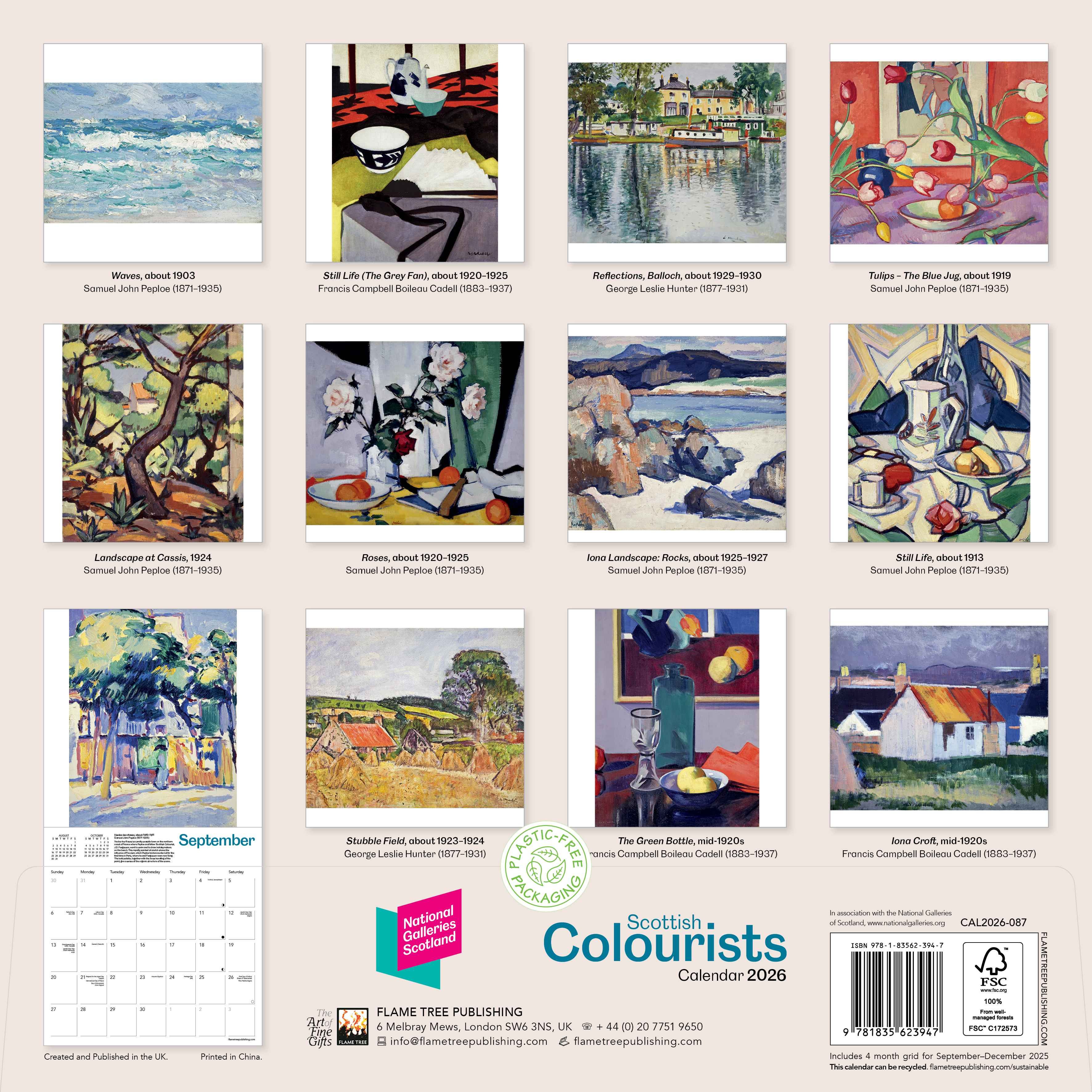 Kalender 2026 30x30 Scottish Colourists