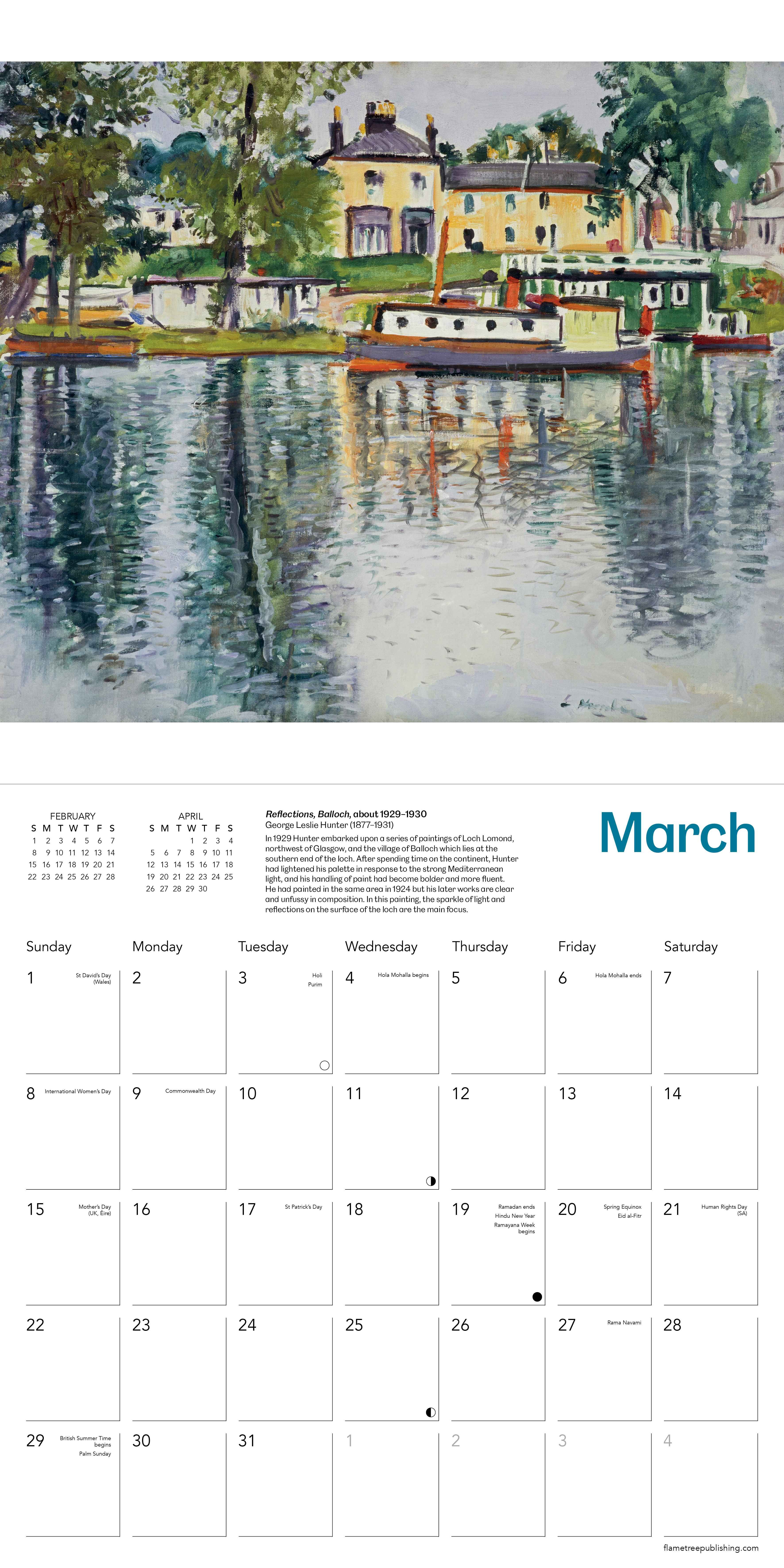 Kalender 2026 30x30 Scottish Colourists