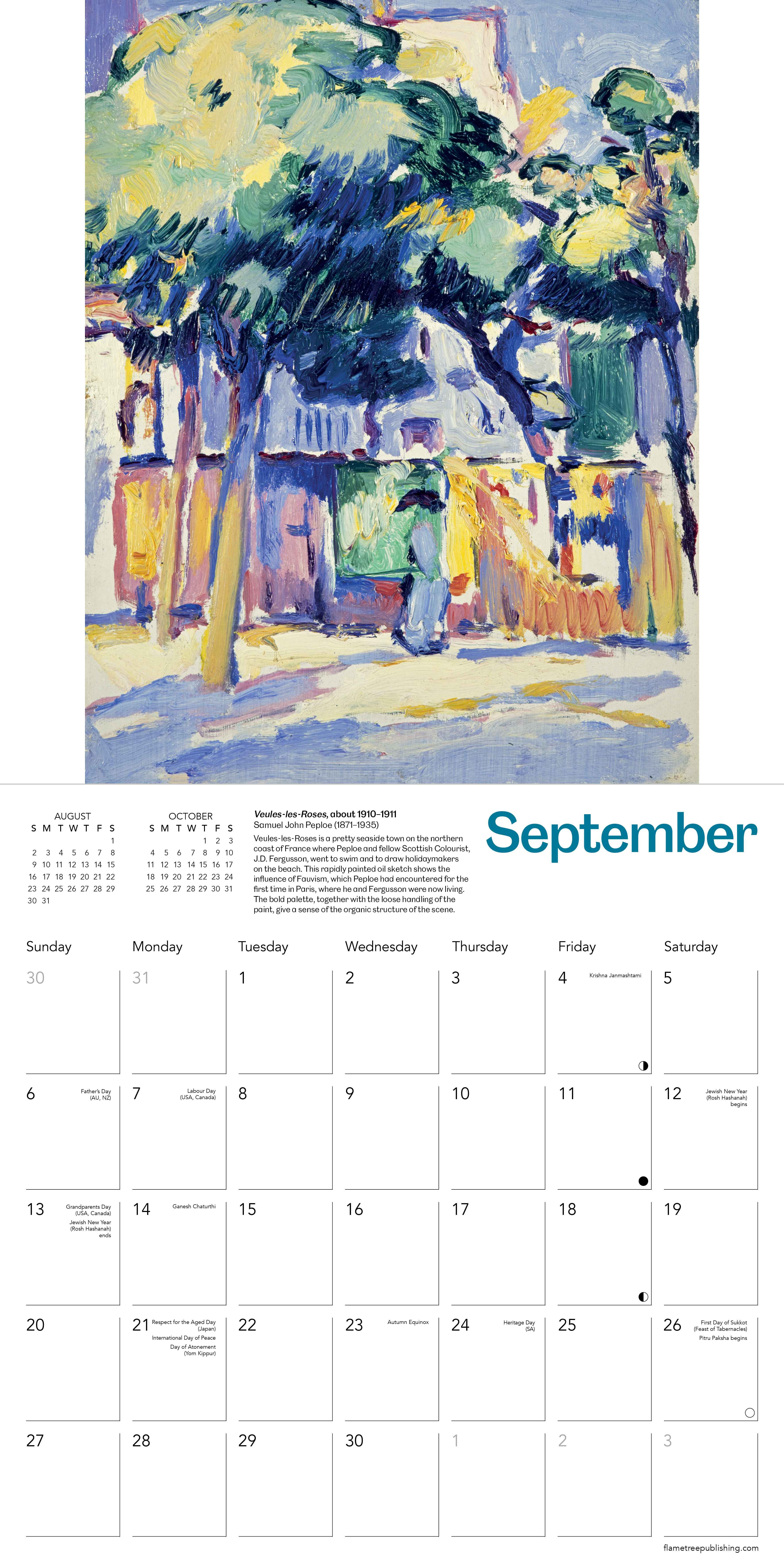 Kalender 2026 30x30 Scottish Colourists