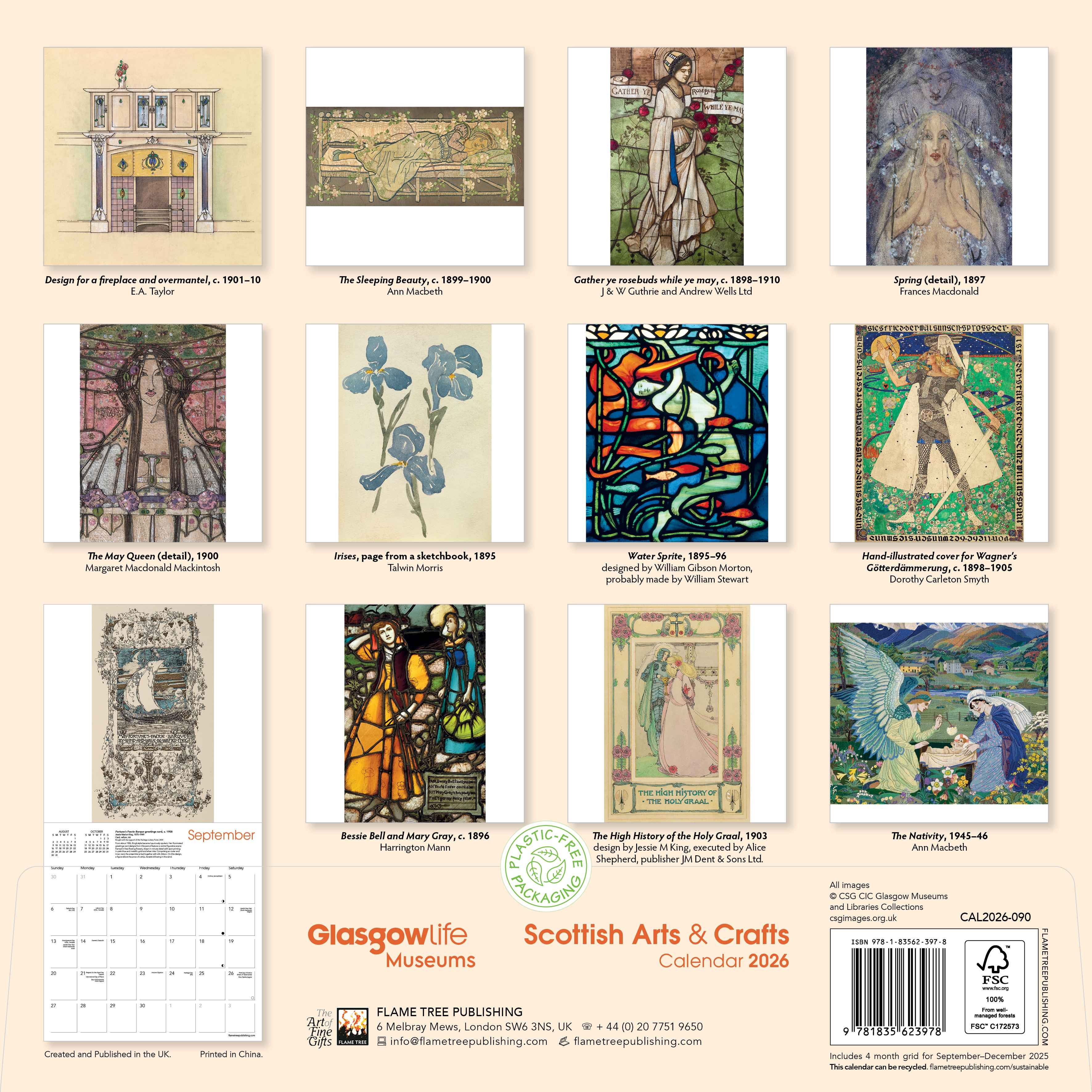 Kalender 2026 30x30 Scottish Arts