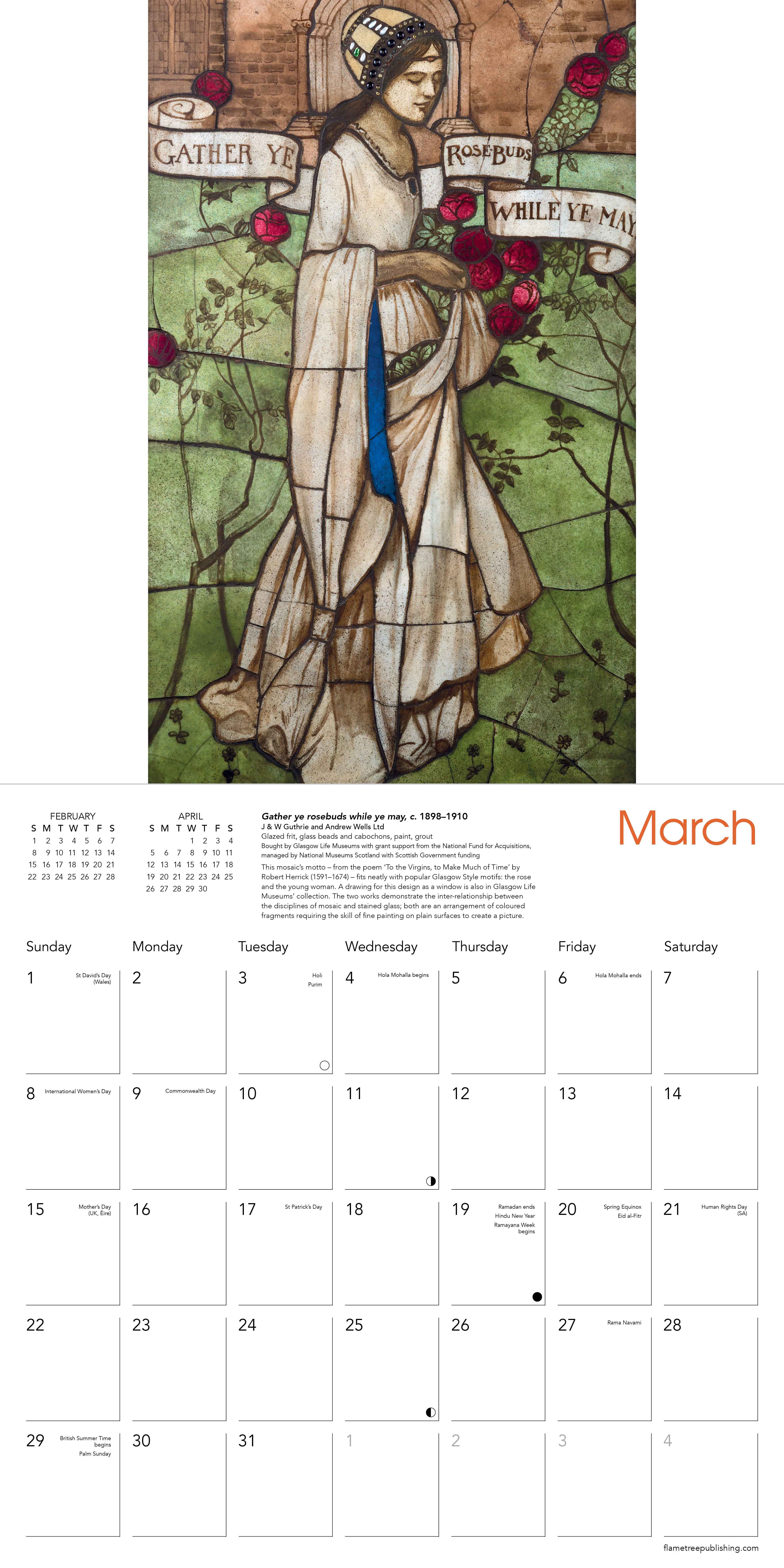 Kalender 2026 30x30 Scottish Arts