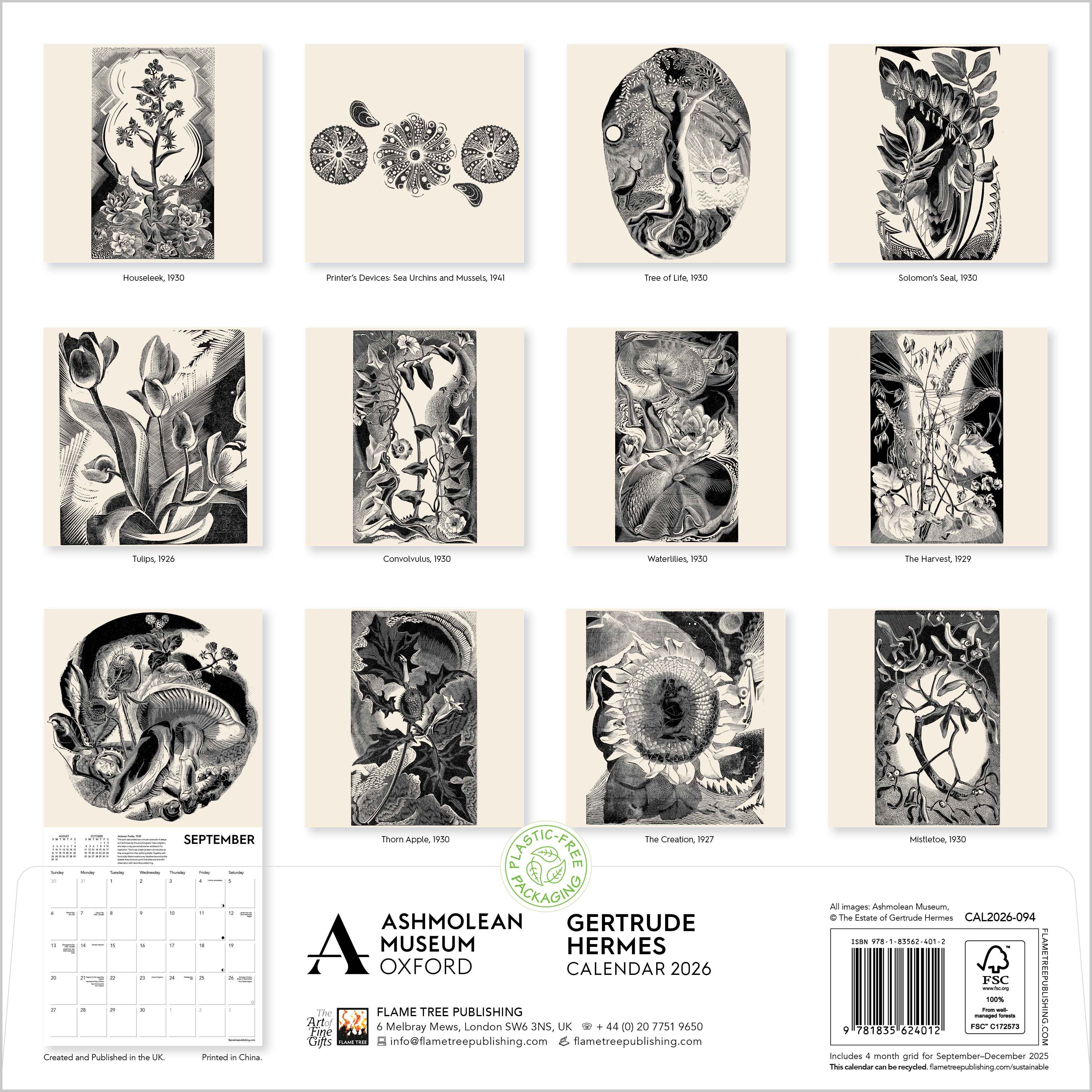 Kalender 2026 30x30 Gertrude Hermes
