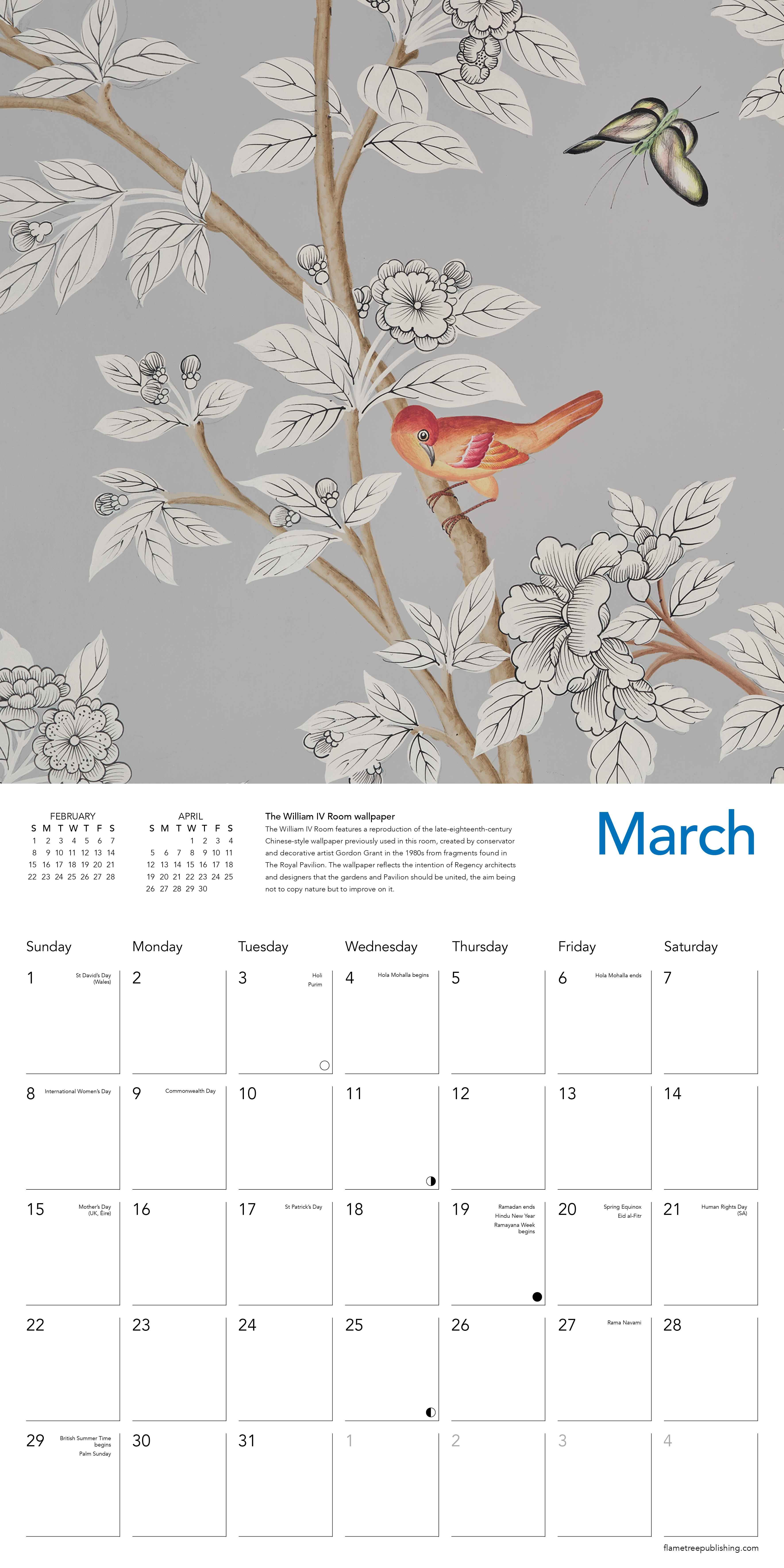 Kalender 2026 30x30 Royal Pavilion