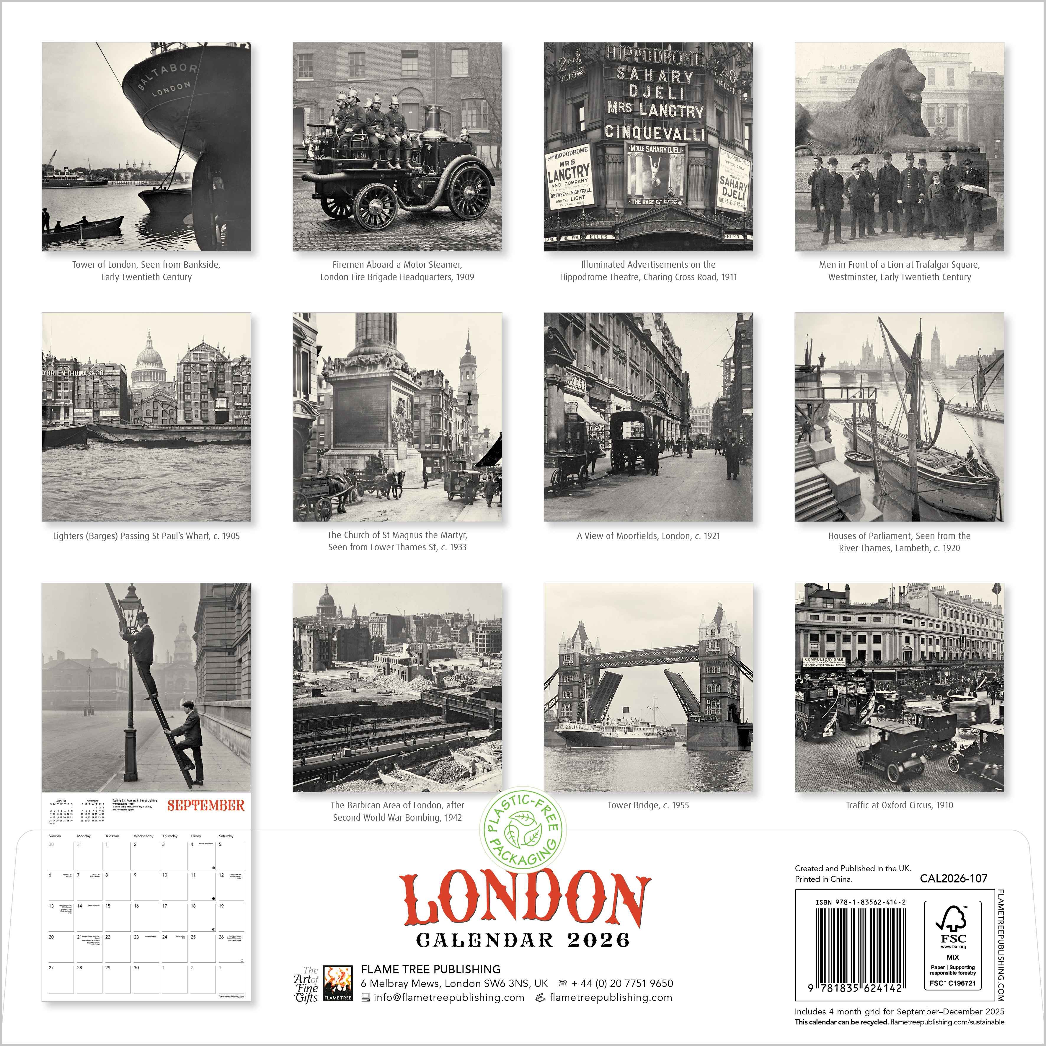 Kalender 2026 30x30 London Heritage