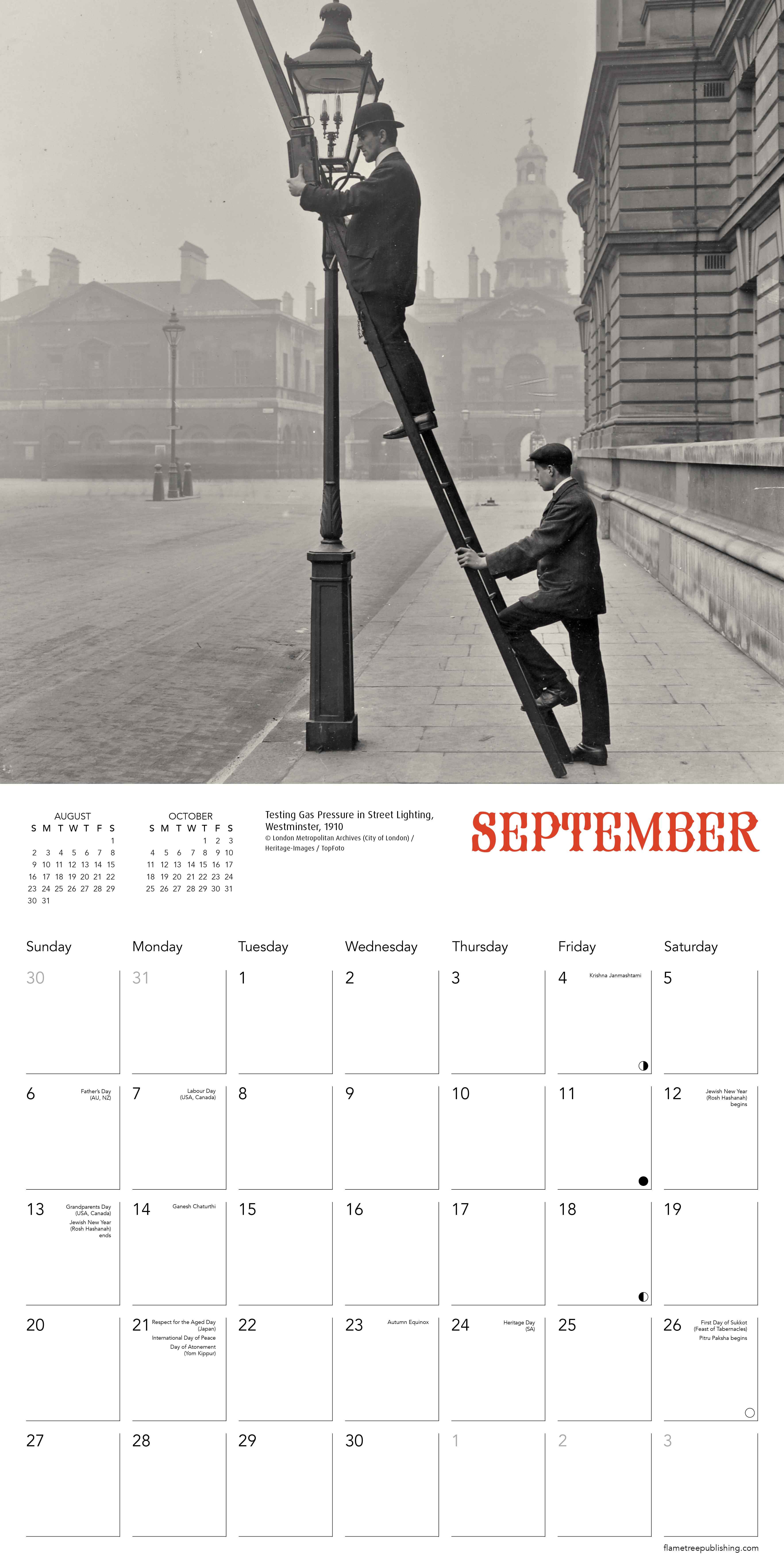 Kalender 2026 30x30 London Heritage