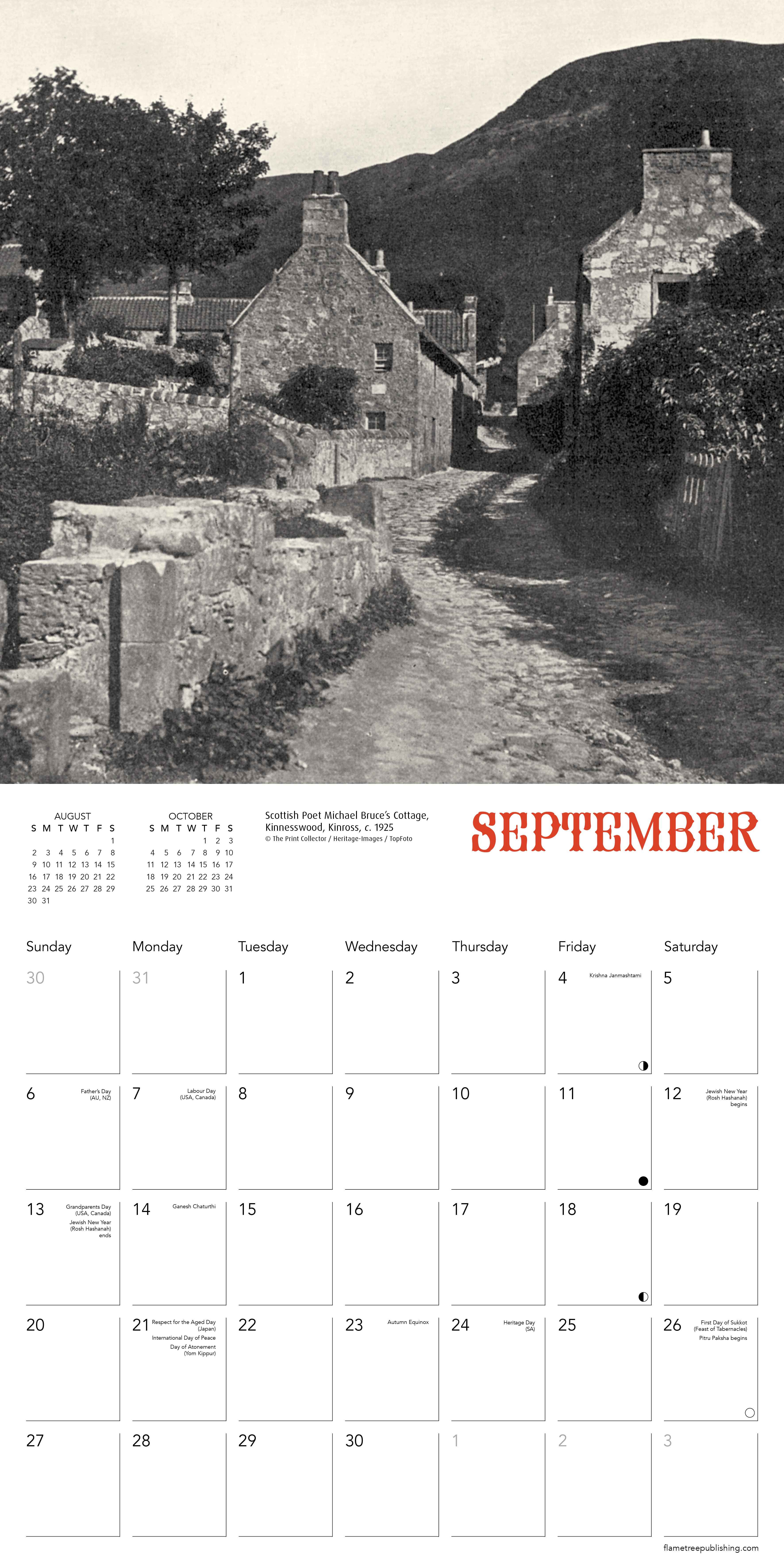 Kalender 2026 30x30 Scotland Heritage