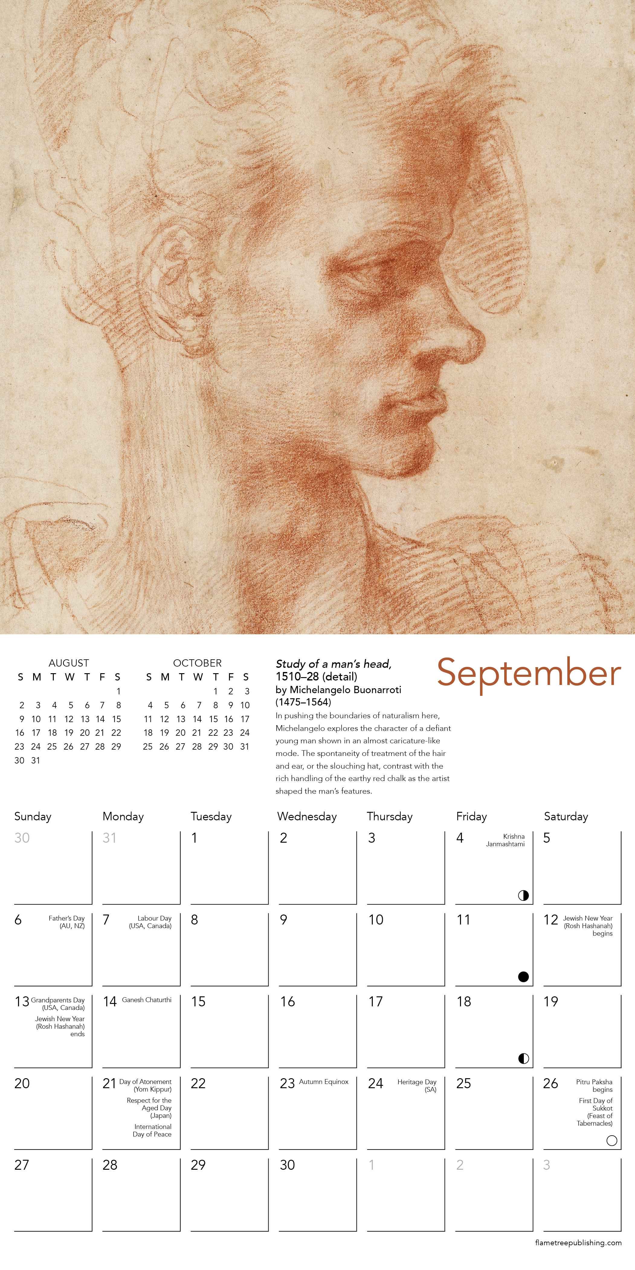 Kalender 2026 18x18 Renaissance