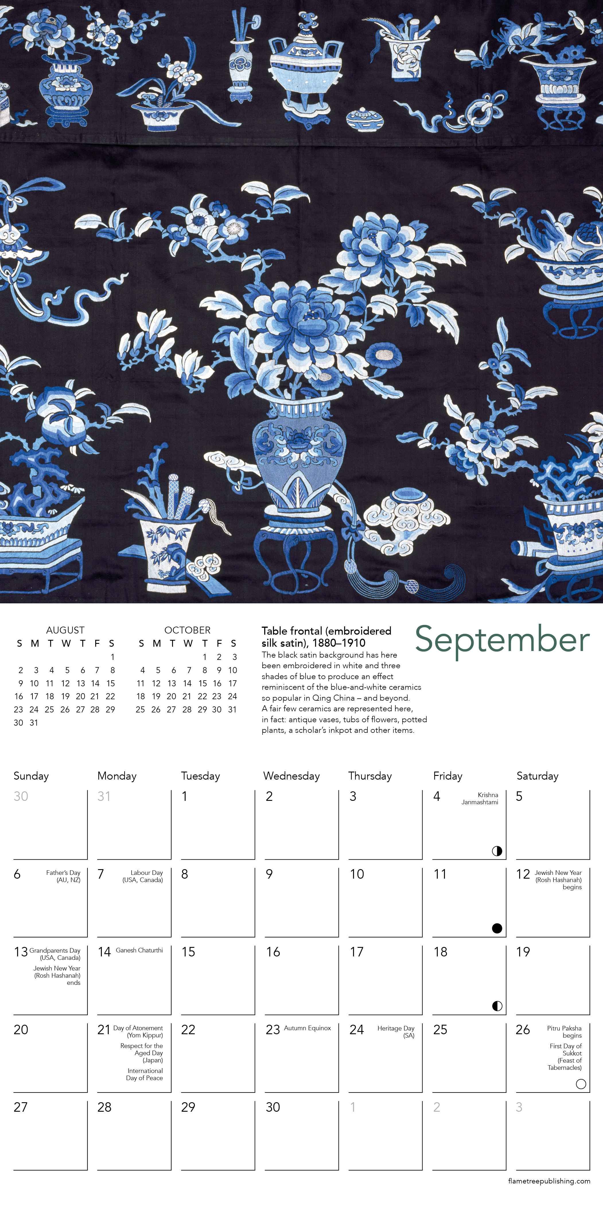 Kalender 2026 18x18 Chinese Textiles