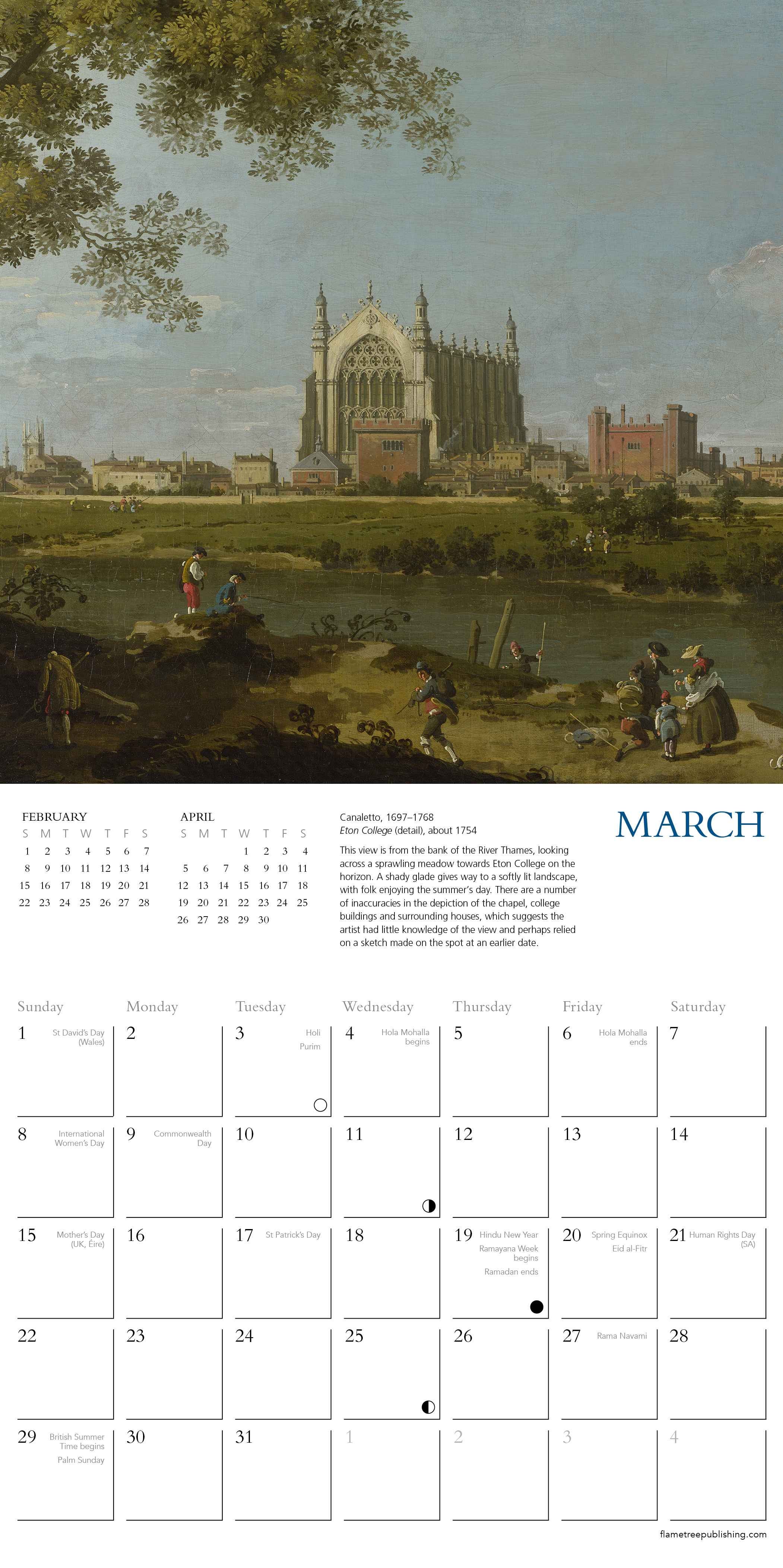 Kalender 2026 18x18 The National Gallery