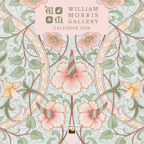 Kalender 2026 William Morris 18x18cm