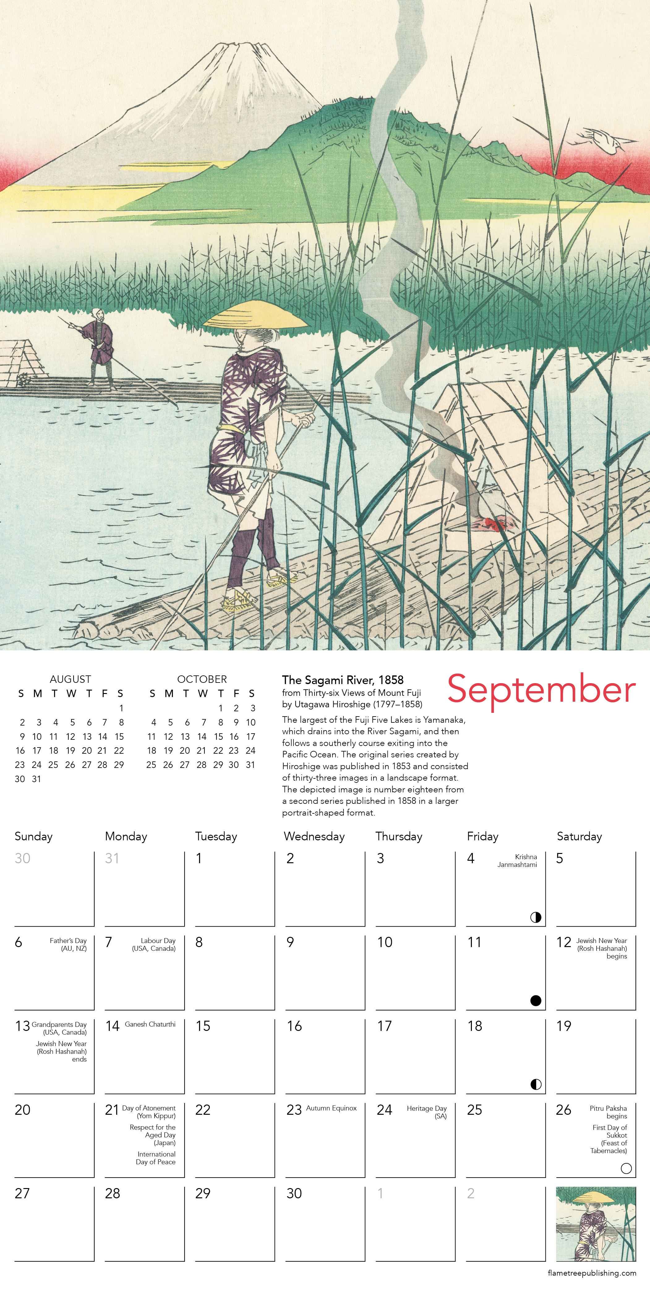 Kalender 2026 18x18 Japanese Woodblocks