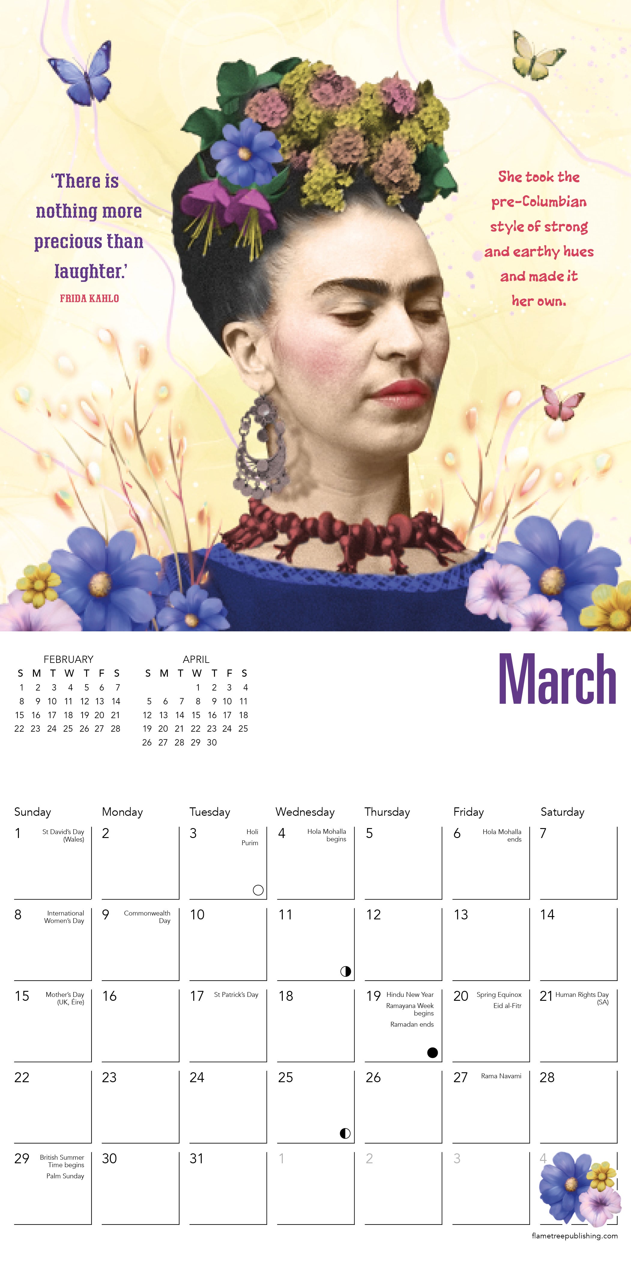 Kalender 2026 18x18 Frida Kahlo