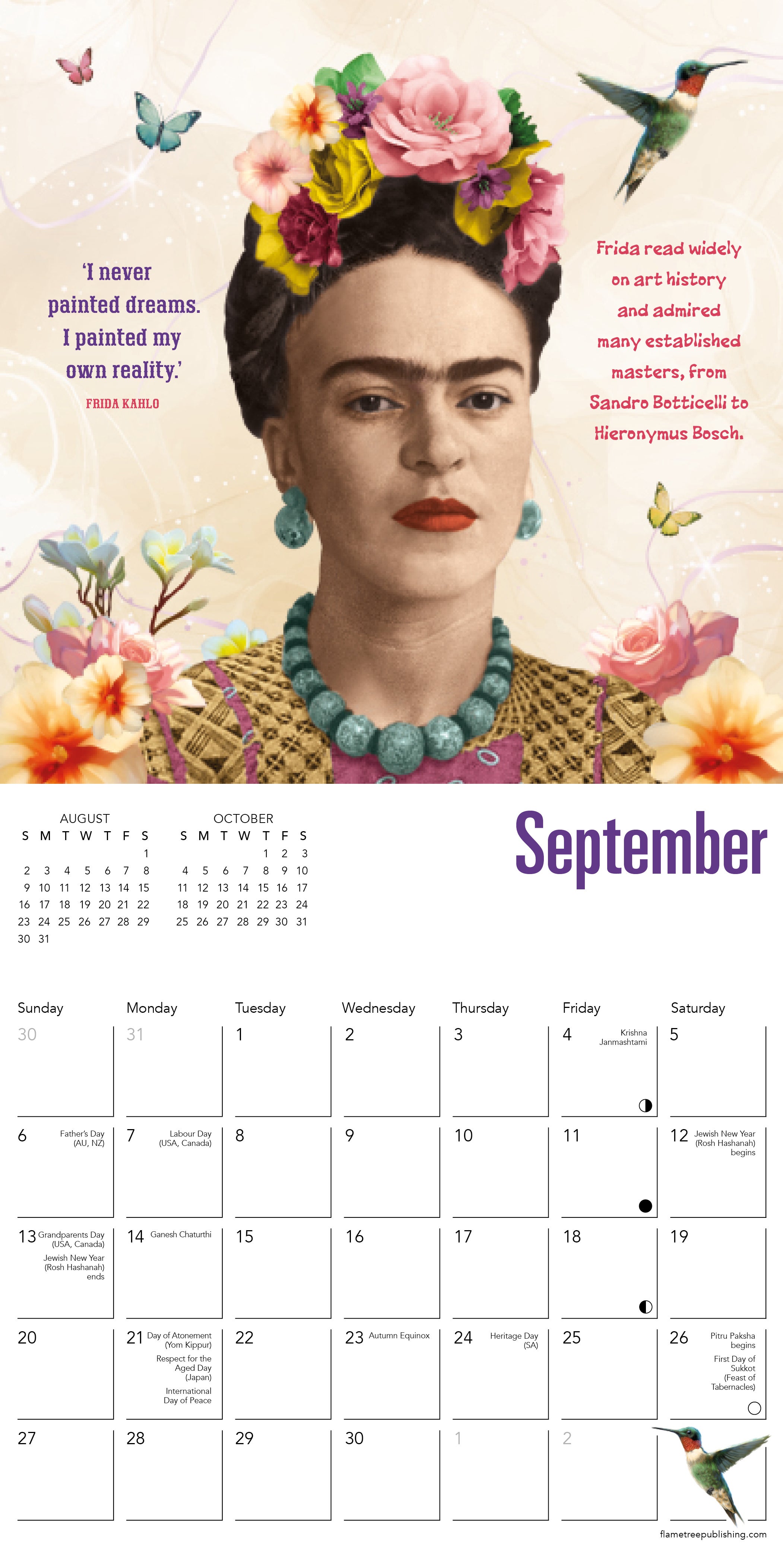 Kalender 2026 18x18 Frida Kahlo