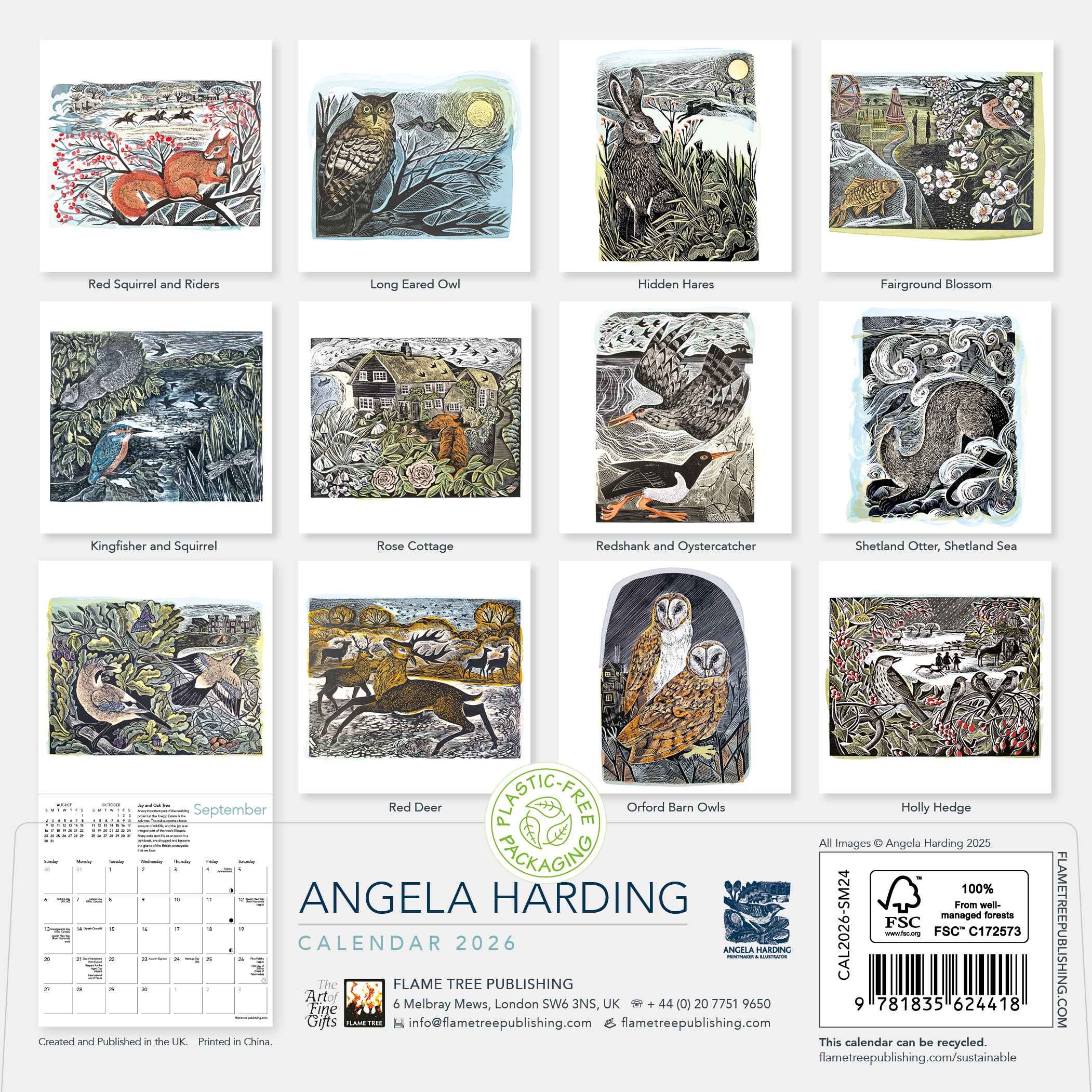 Kalender 2026 18x18 Angela Harding