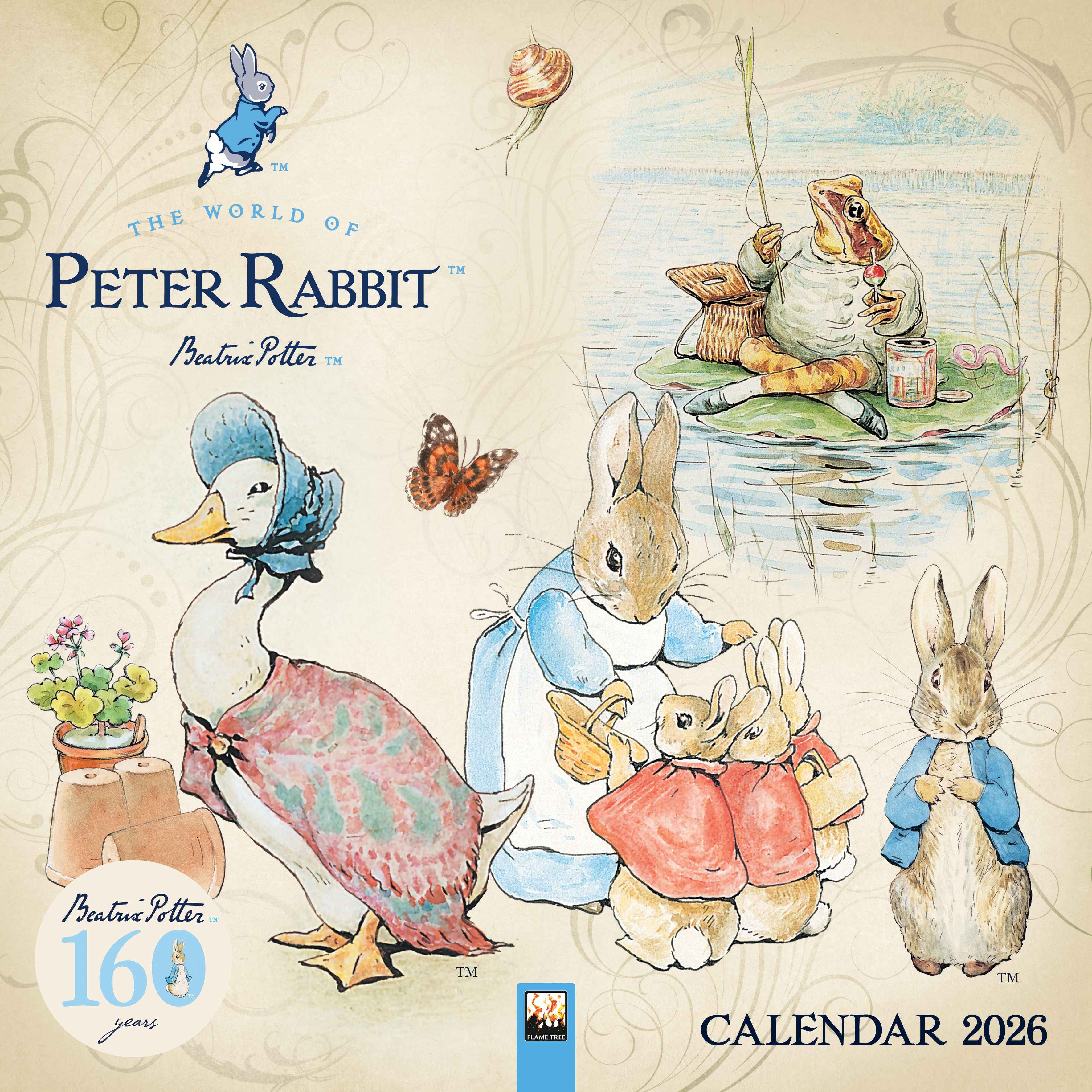 Kalender 2026 30x30 Peter Rabbit