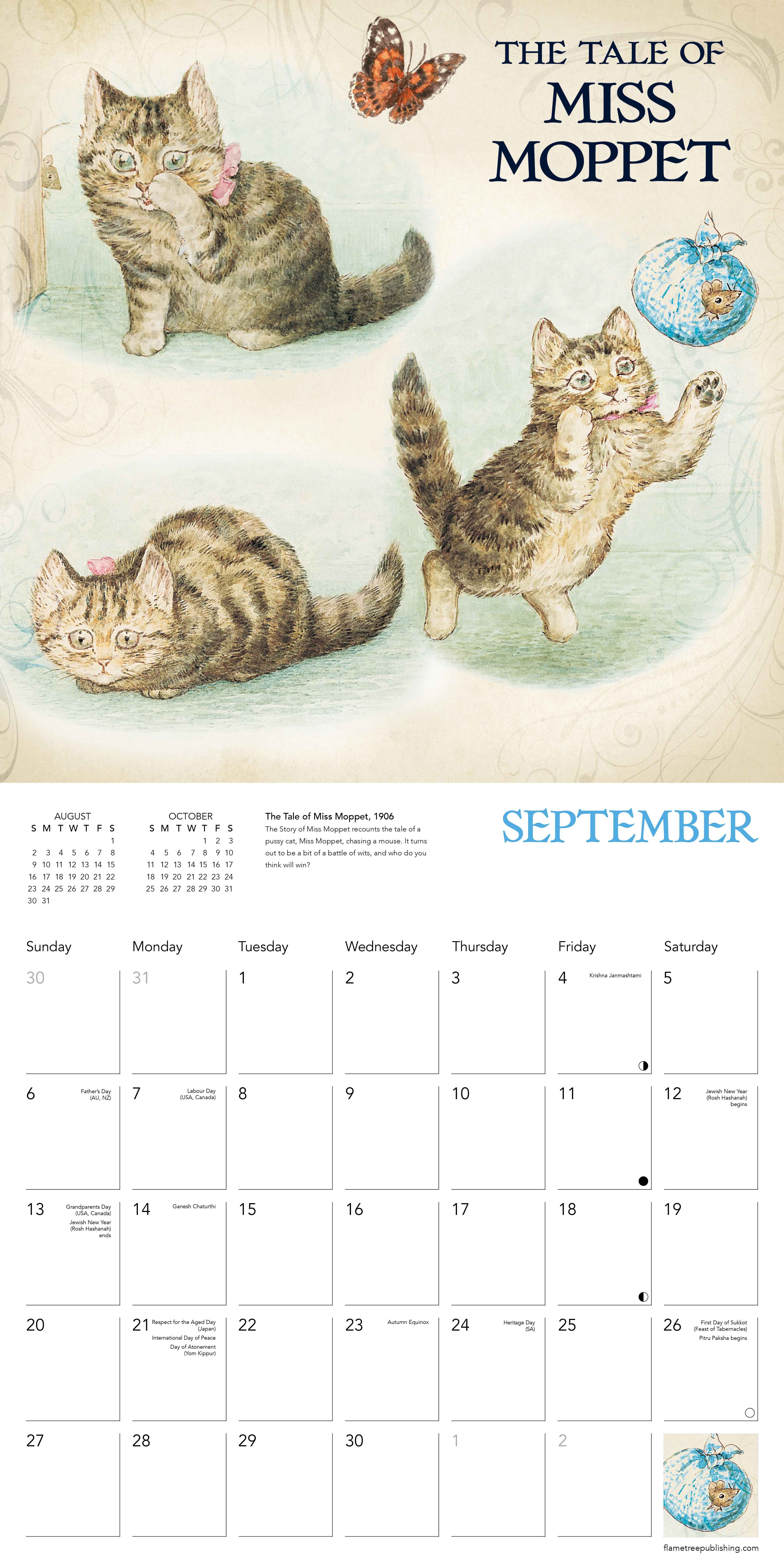 Kalender 2026 30x30 Peter Rabbit