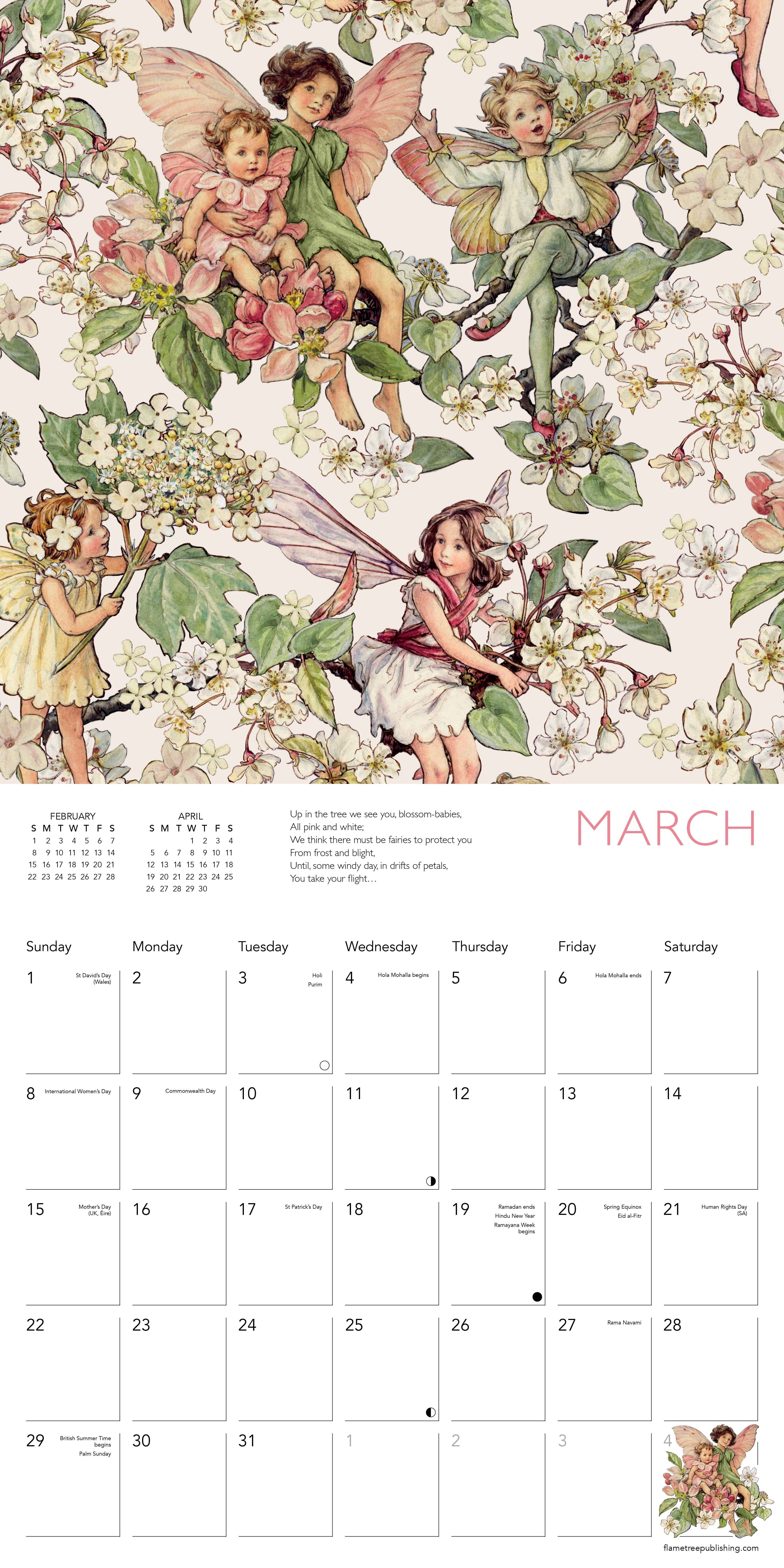 Kalender 2026 30x30 Flower Fairies