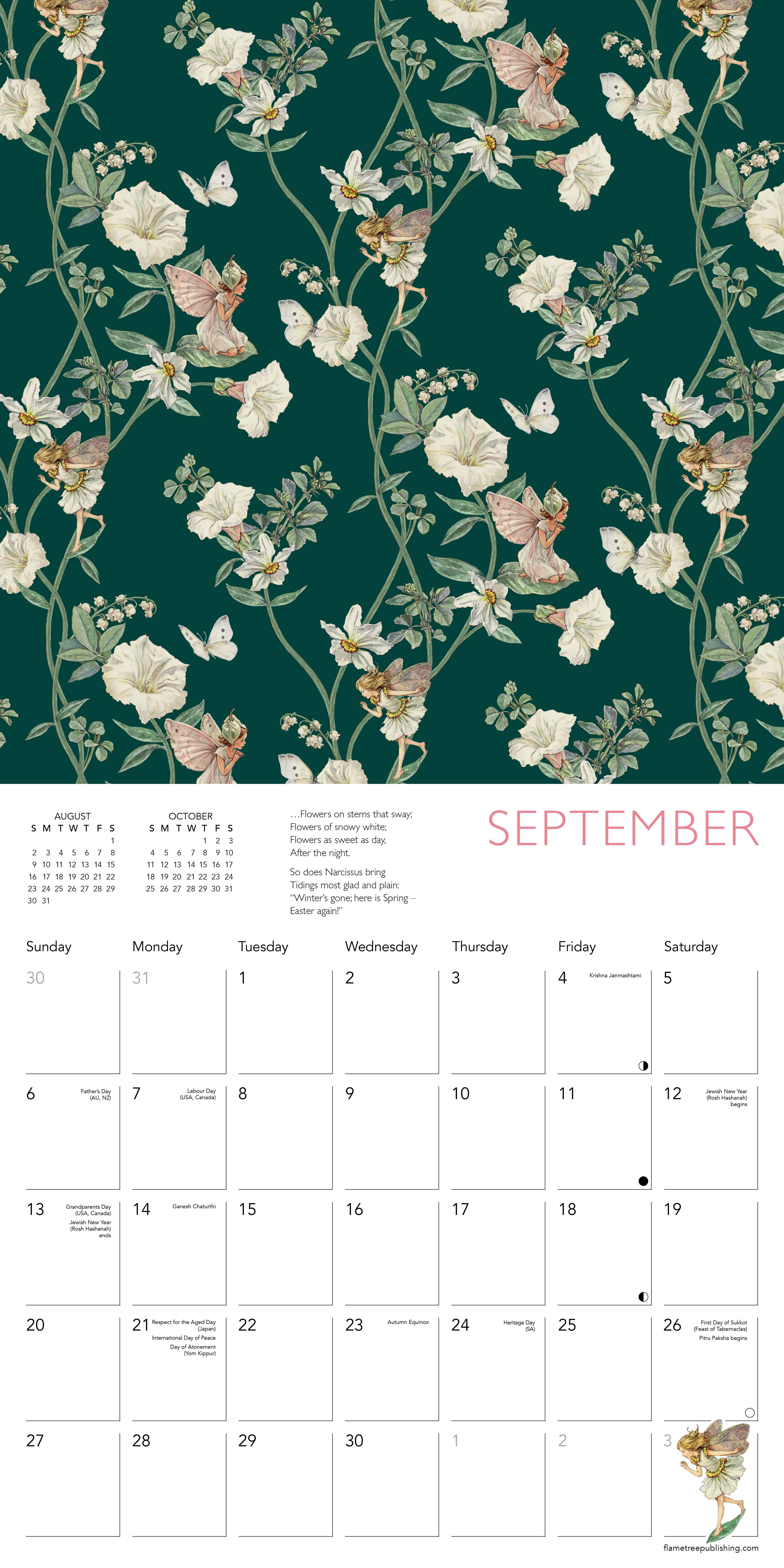 Kalender 2026 30x30 Flower Fairies