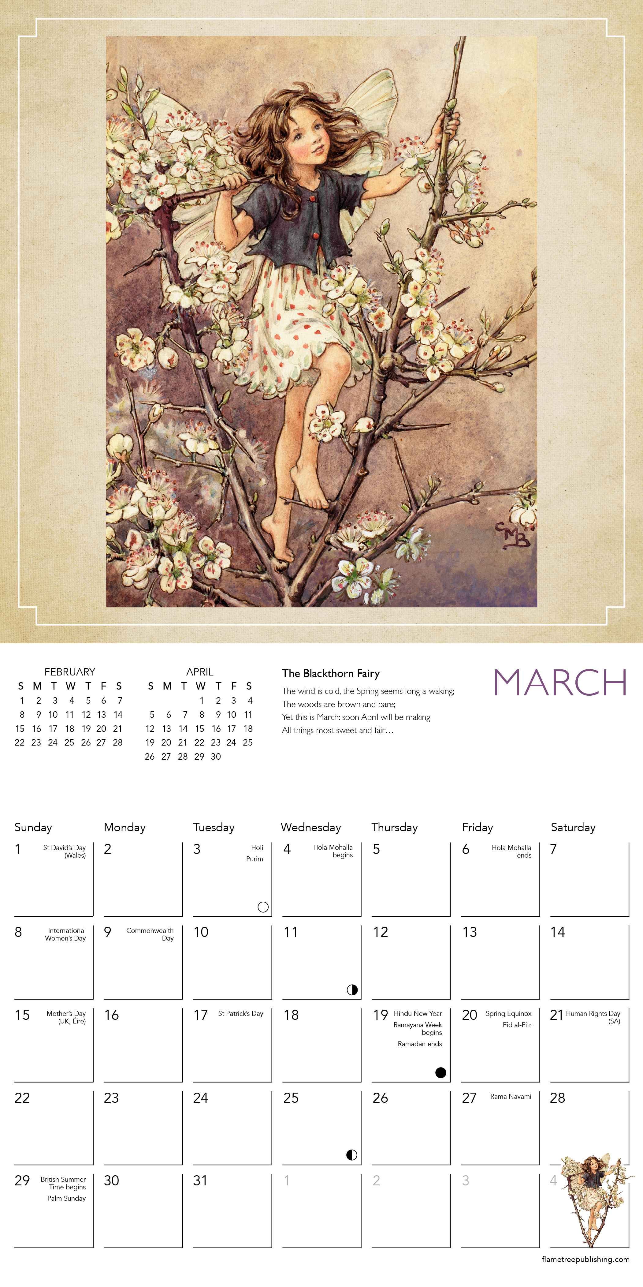 Kalender 2026 18x18 Flower Fairies