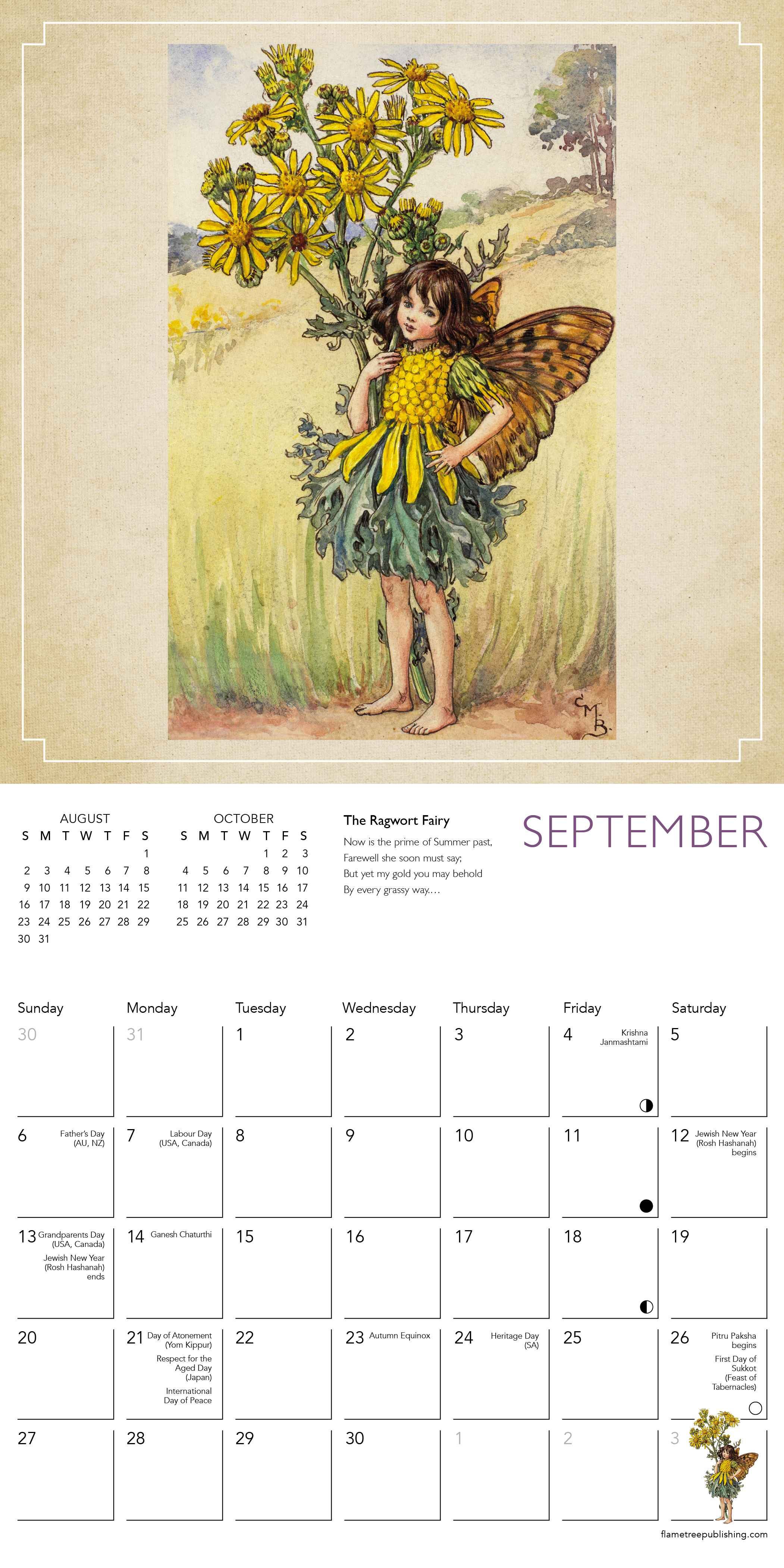 Kalender 2026 18x18 Flower Fairies