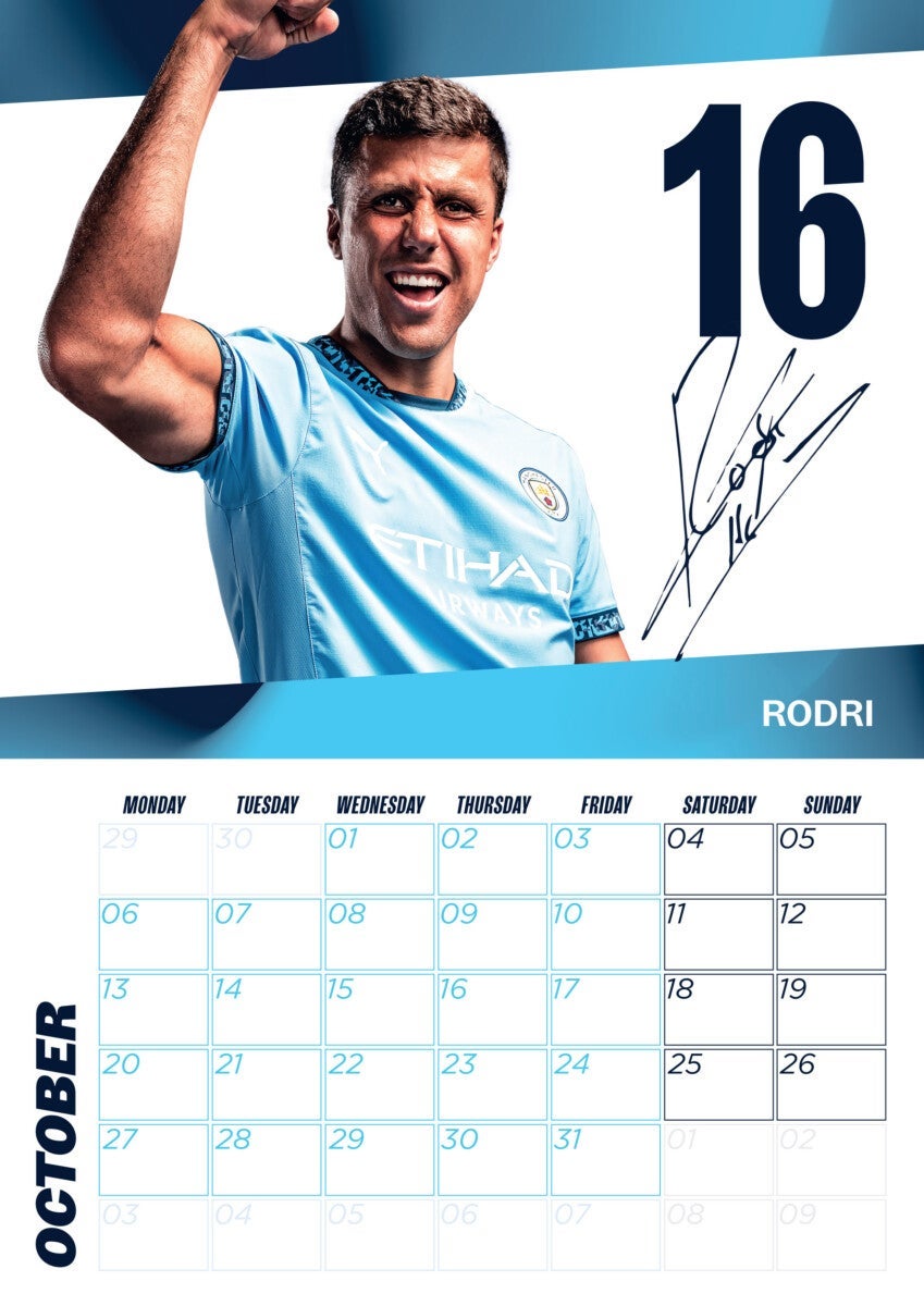 Kalender 2025 Manchester City A3