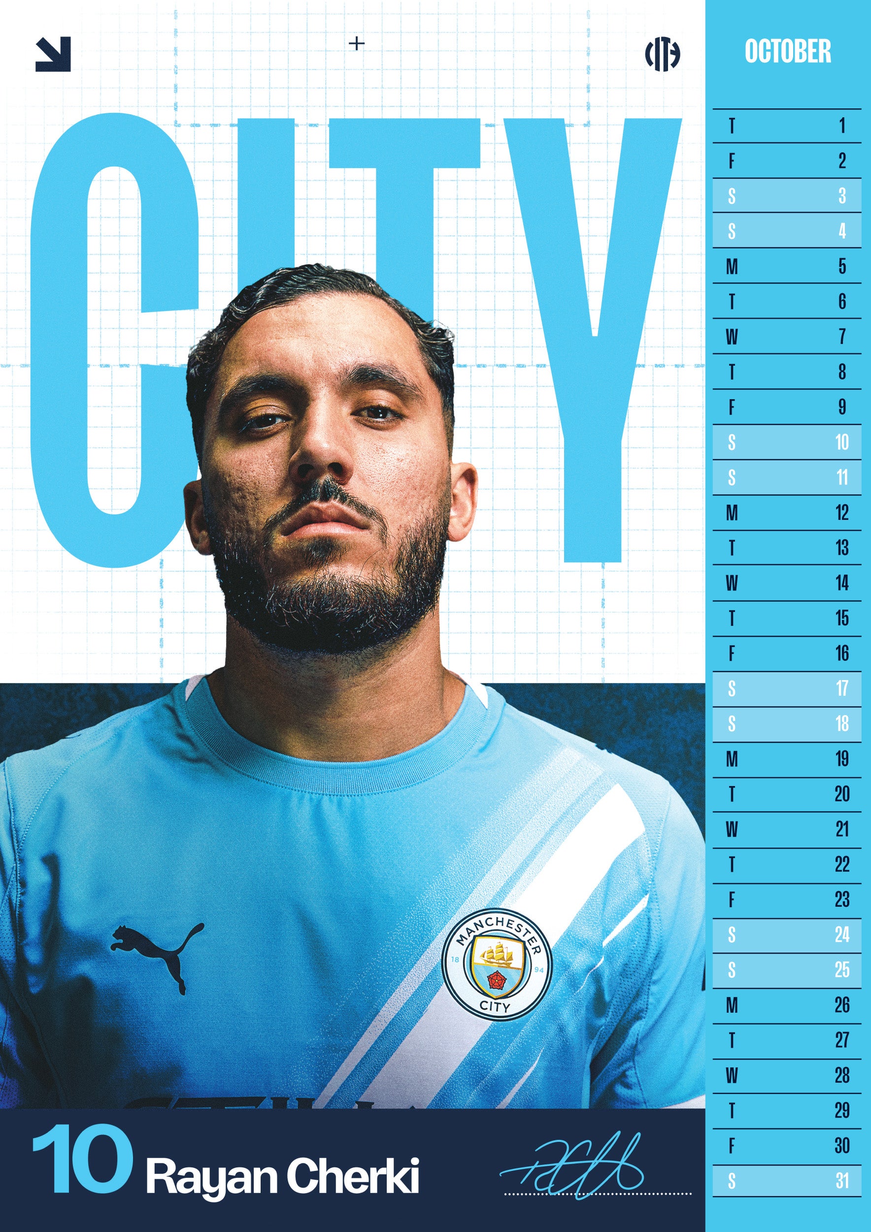 Kalender 2026 Da Manchester City A3