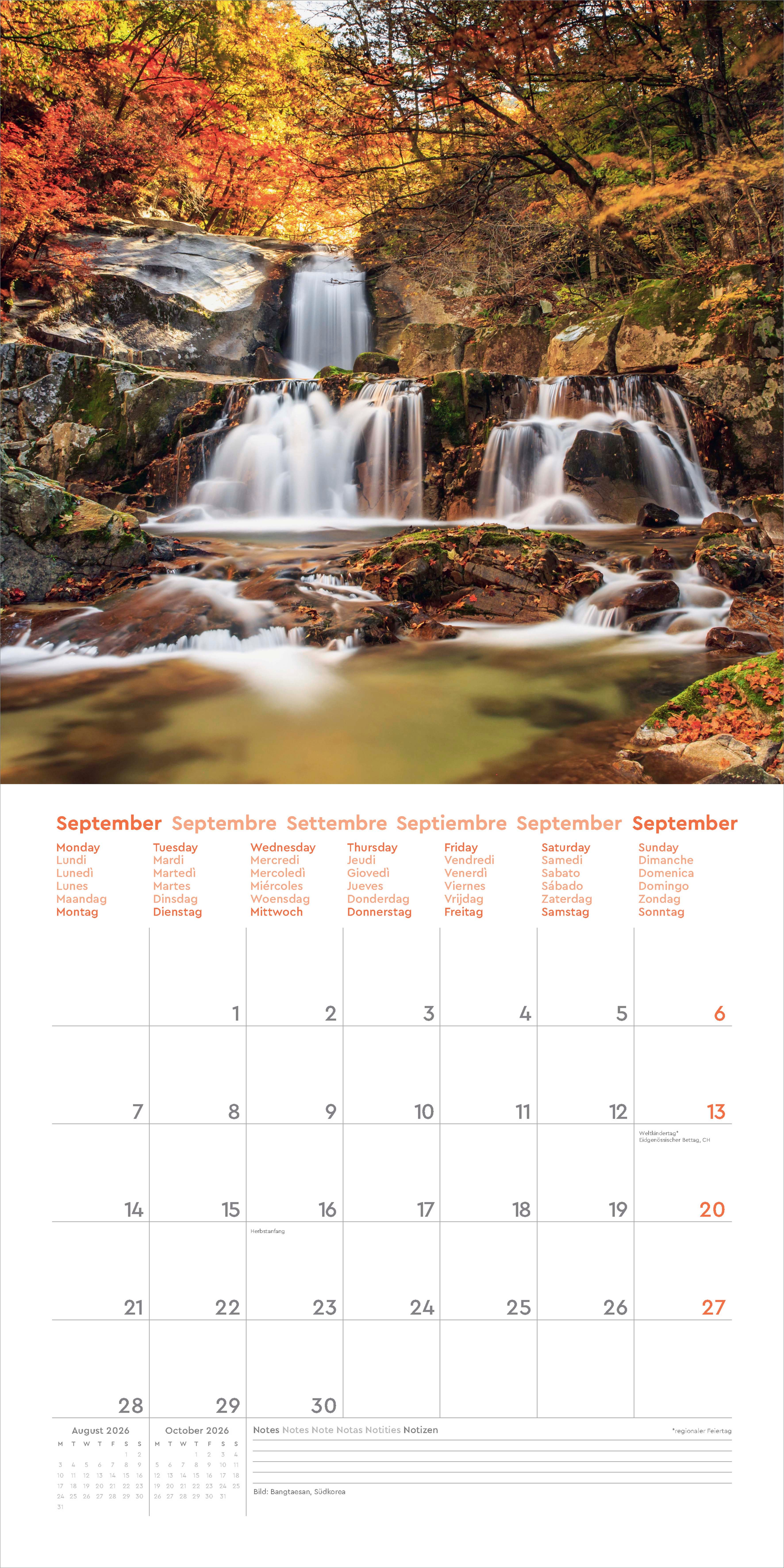 Kalender 2026 30x30 Seasons