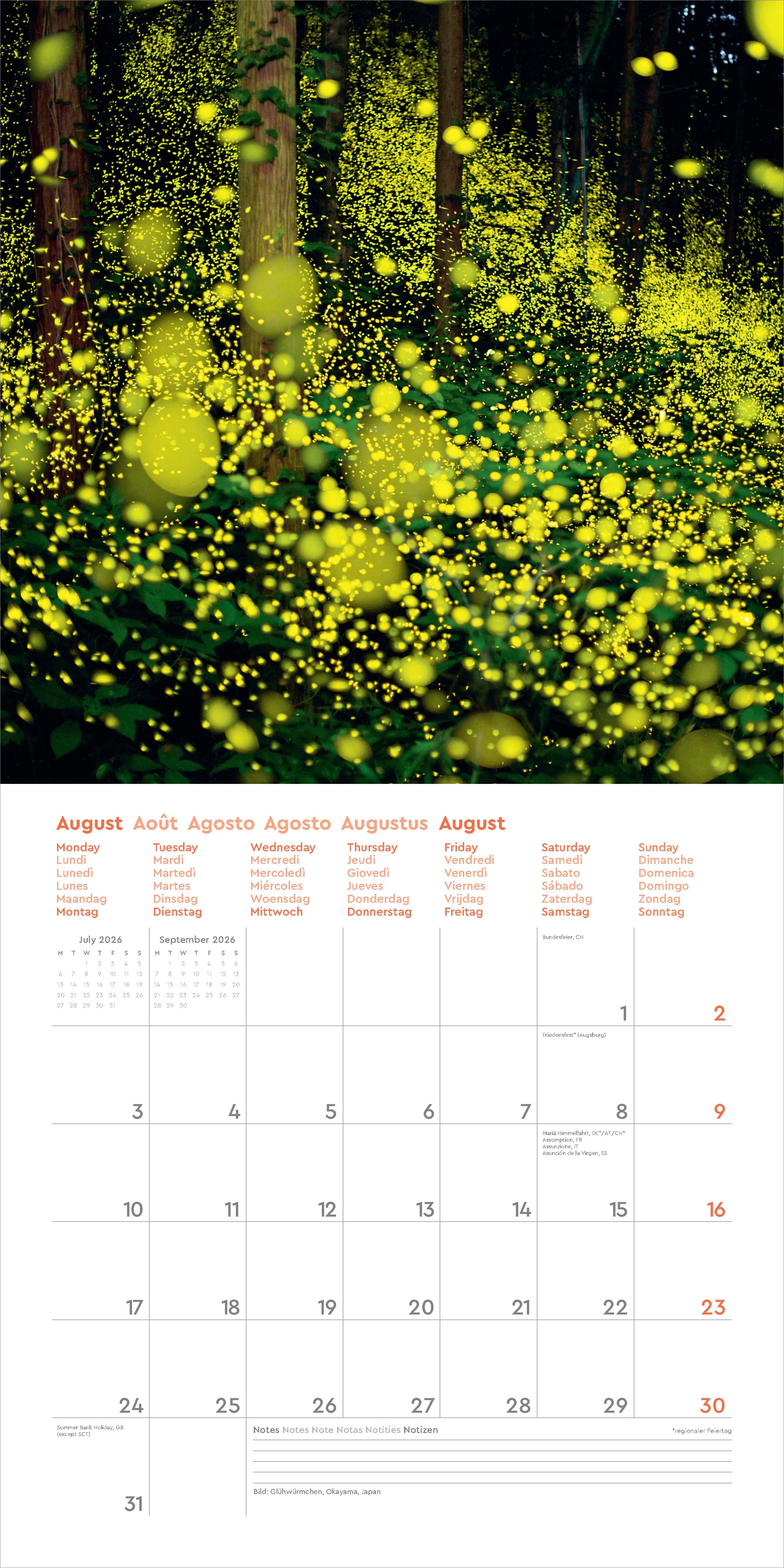 Kalender 2026 30x30 Miracles of World