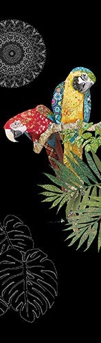 Bokmerke Bug Art 2 papegøyer - 5x17cm