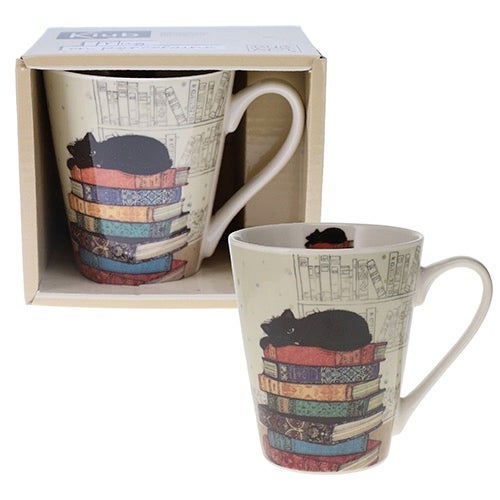 Krus 350ml Katt på bøker