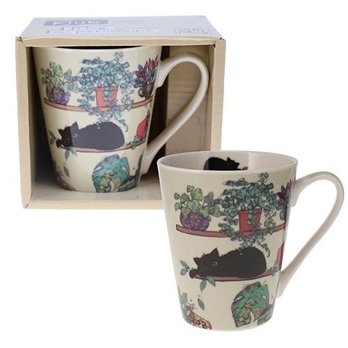 Krus 350ml Katt og planter