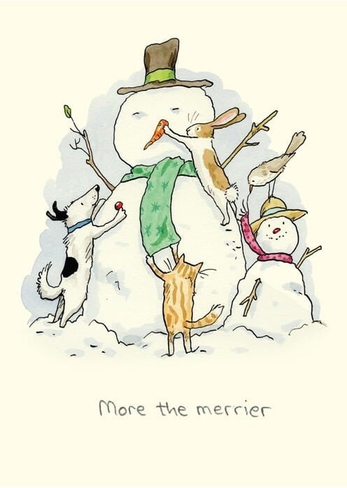 Julekort Two Bad Mice, More the merrier