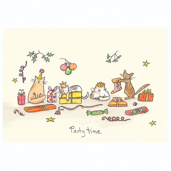 Julekort Two Bad Mice, Party Time