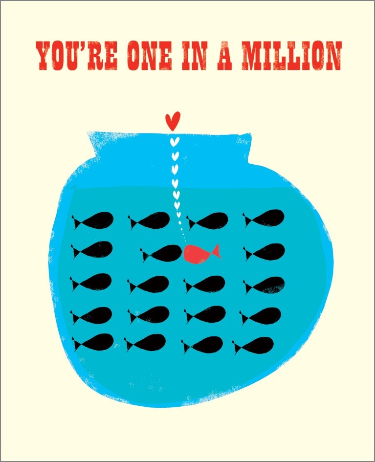 Dobbelt kort Ink Press, You`re One in a Million