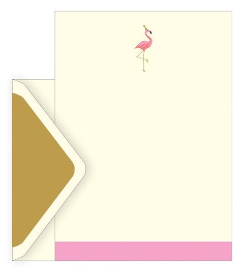 Brevsett i gaveeske Flamingo