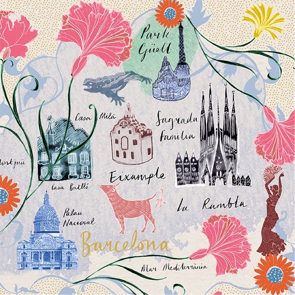 Kort Cityscapes Barcelona