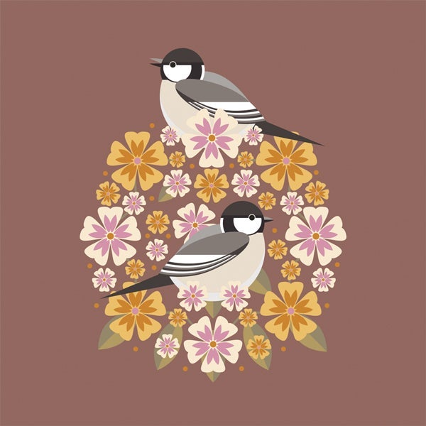 Kort I Like Birds Coal Tit Bloom