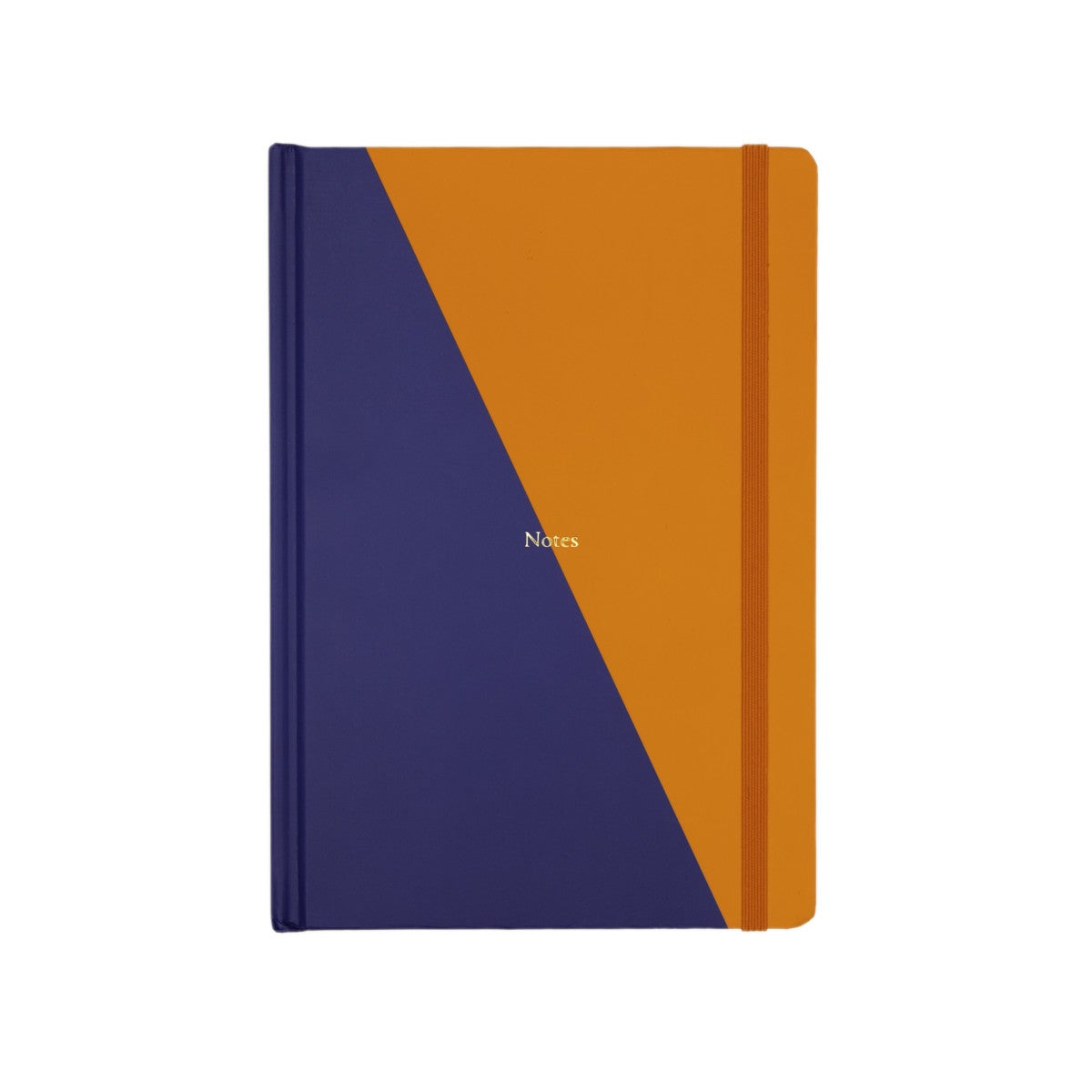 Notatbok Contrast innb A5 linjert navy/orange